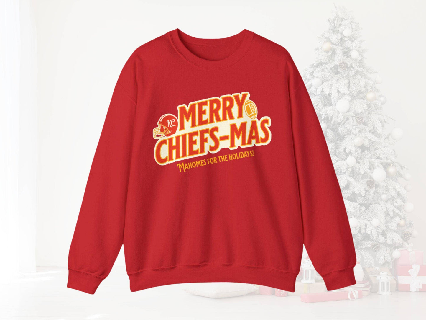 Kansas City Chiefs Holiday Sweatshirt Game Day Crewneck