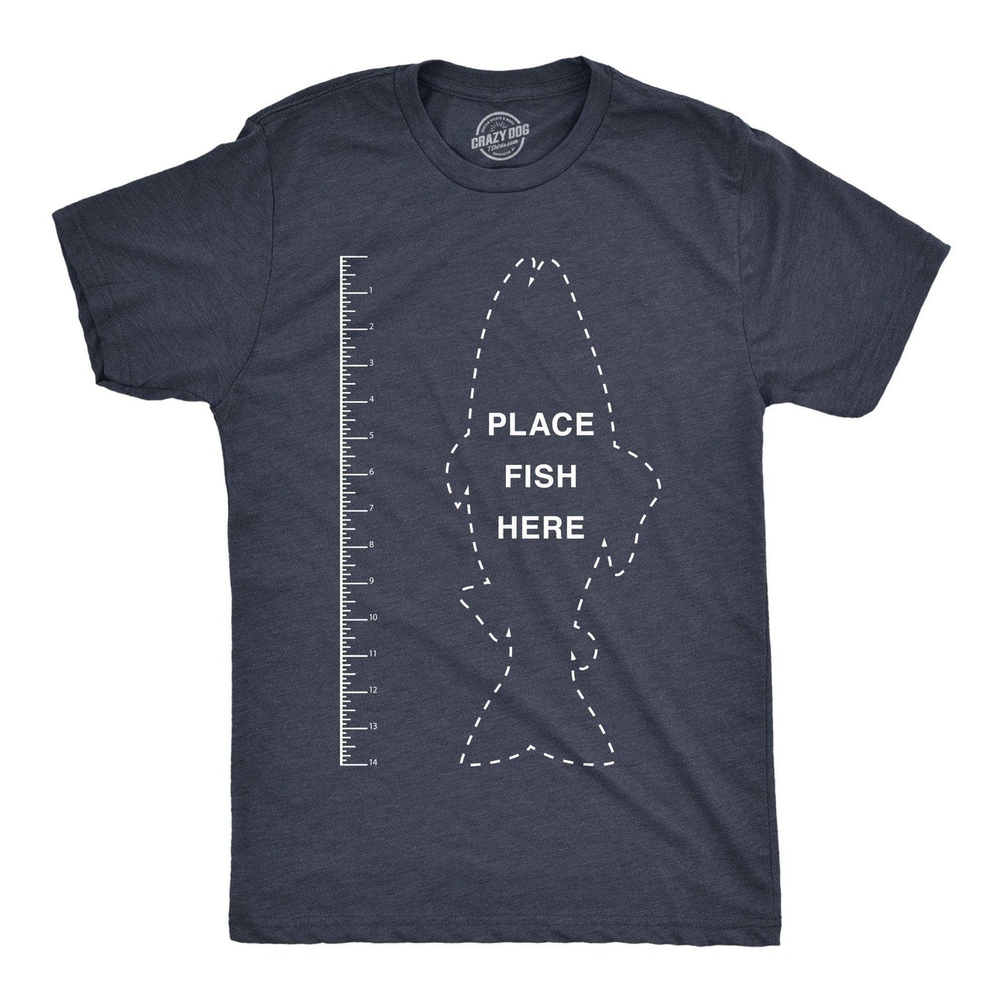Fish Ruler Funny Fishing T Shirt For Men Father's Day