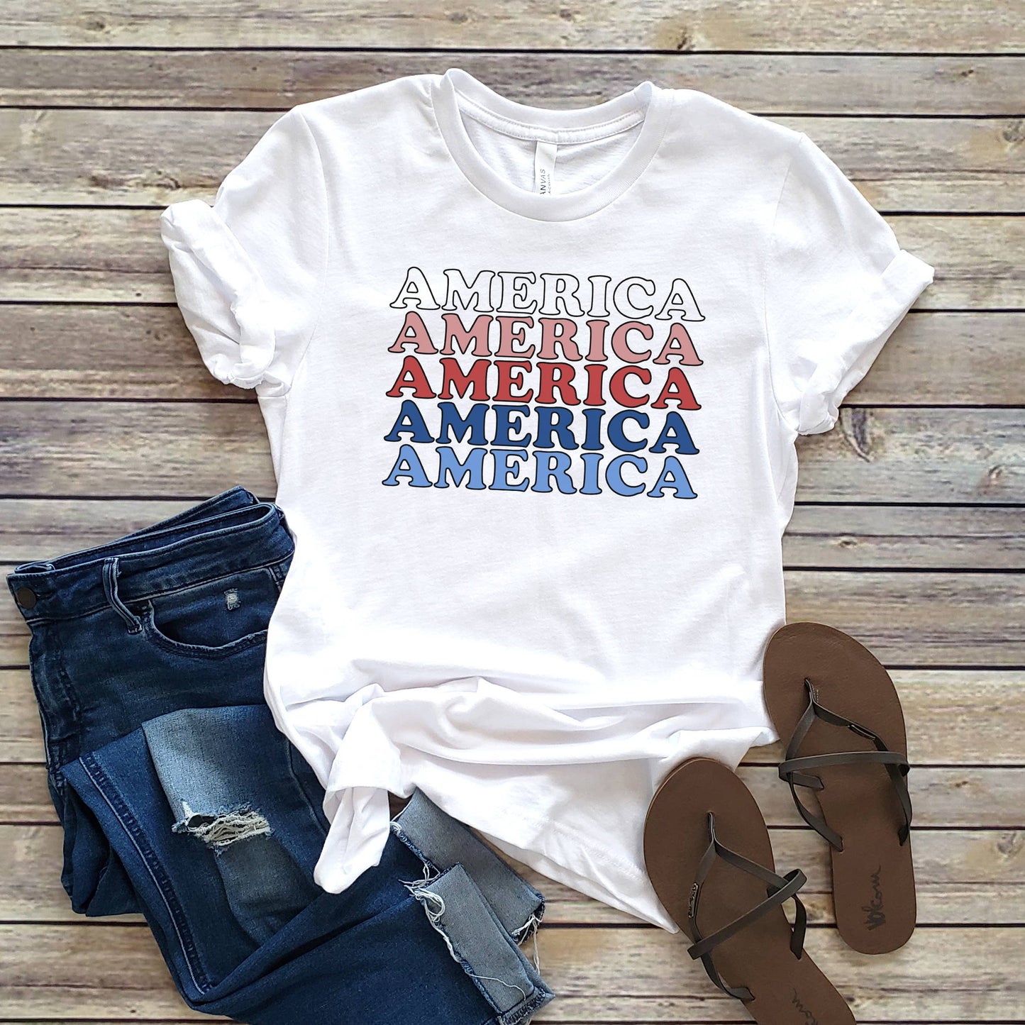 America x5 Tee | Sizes XS-2XL