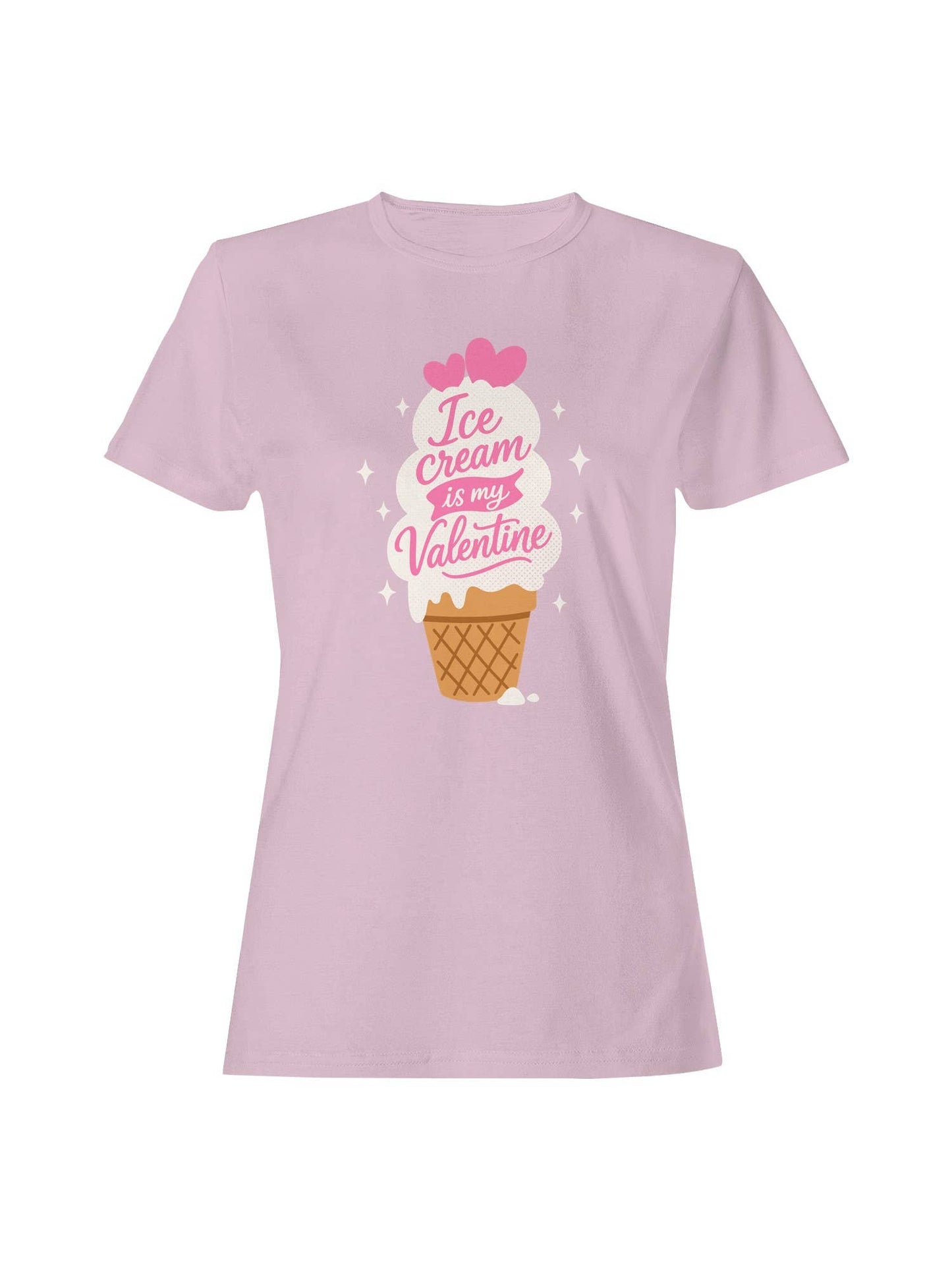 Ice Cream Is My Valentine Sweetheart Women's T-Shirt