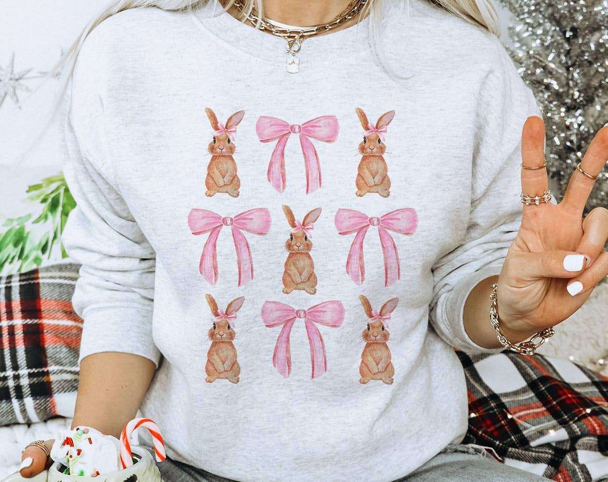 Coquette Bunny - Easter Vintage Sweatshirt