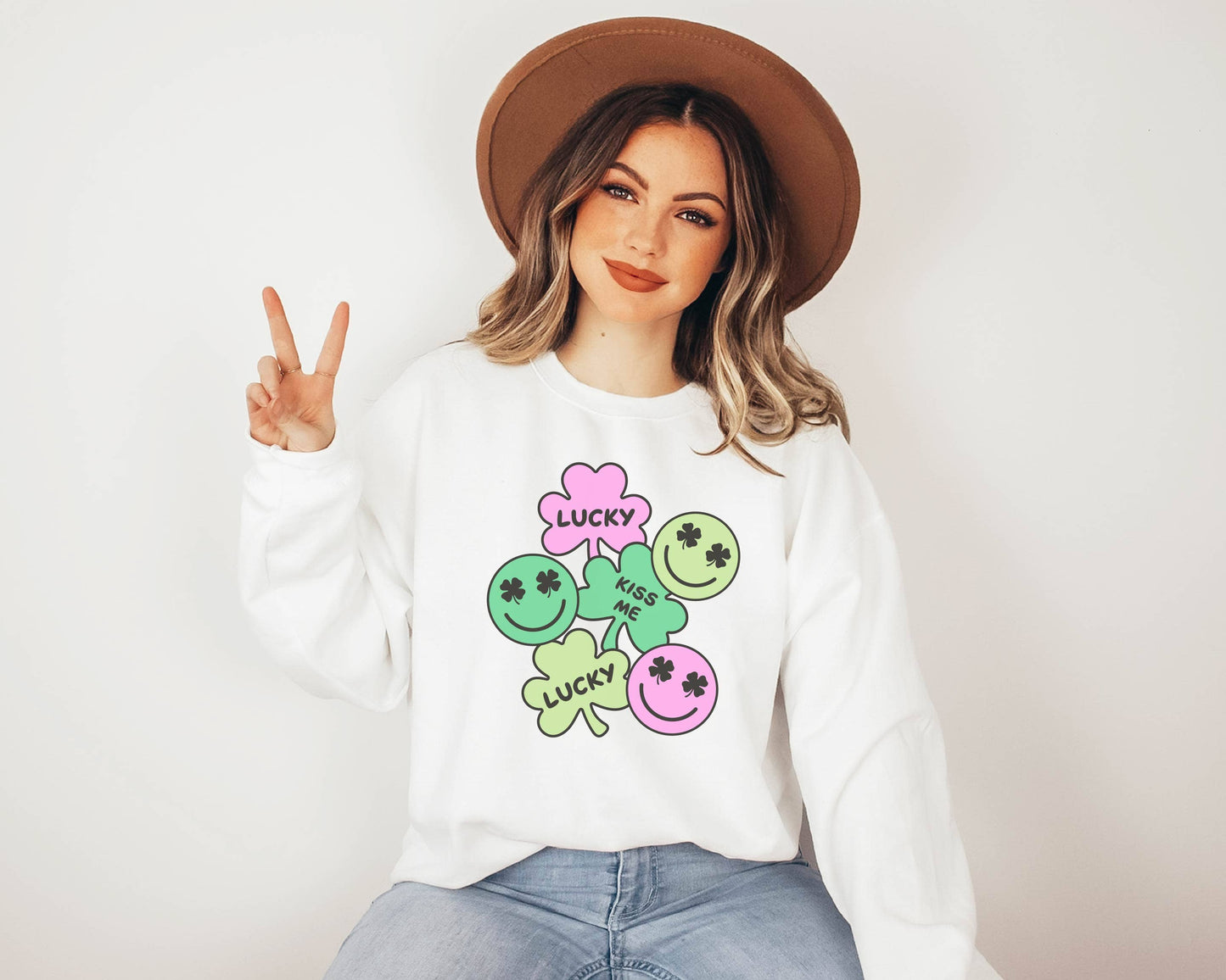 Shamrock, St. Patrick's Day Sweatshirt, Graphic Apparel
