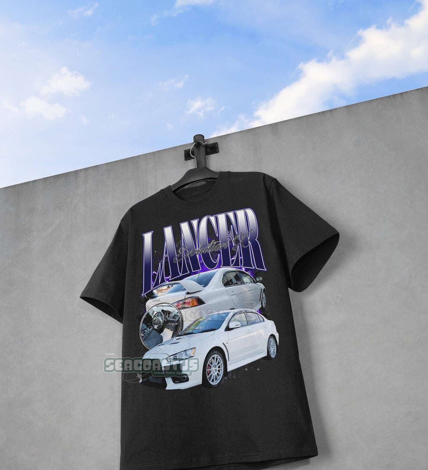 Lancer Evolution X Vintage T-Shirt Retro 90's Evo Jdm Tee