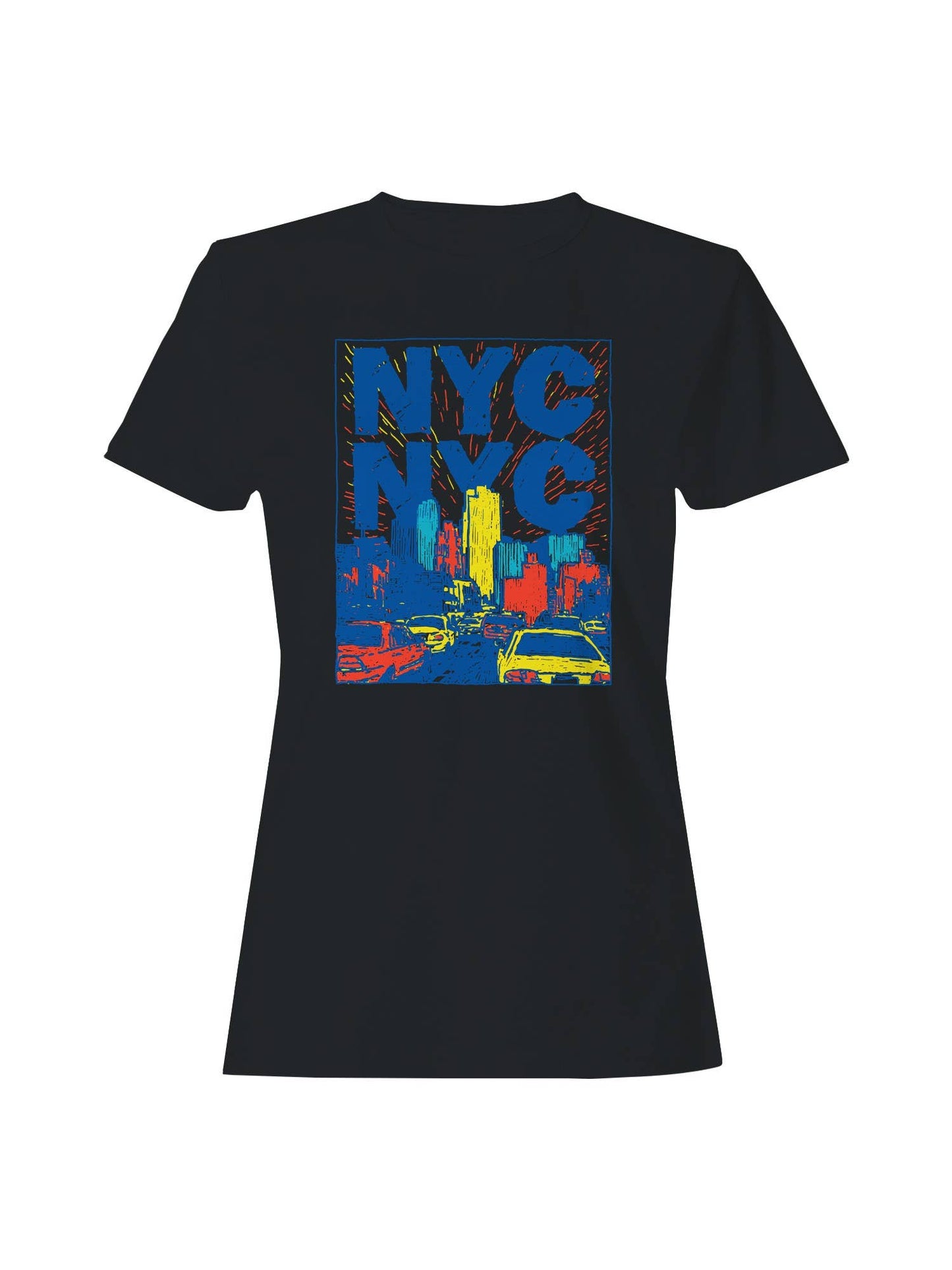 Nyc Vibrant Cityscape Art Women's T-Shirt