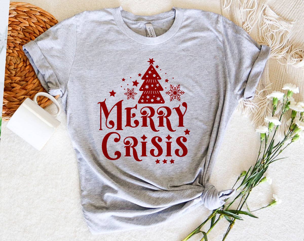 Merry Crisis - Funny Christmas T-Shirt