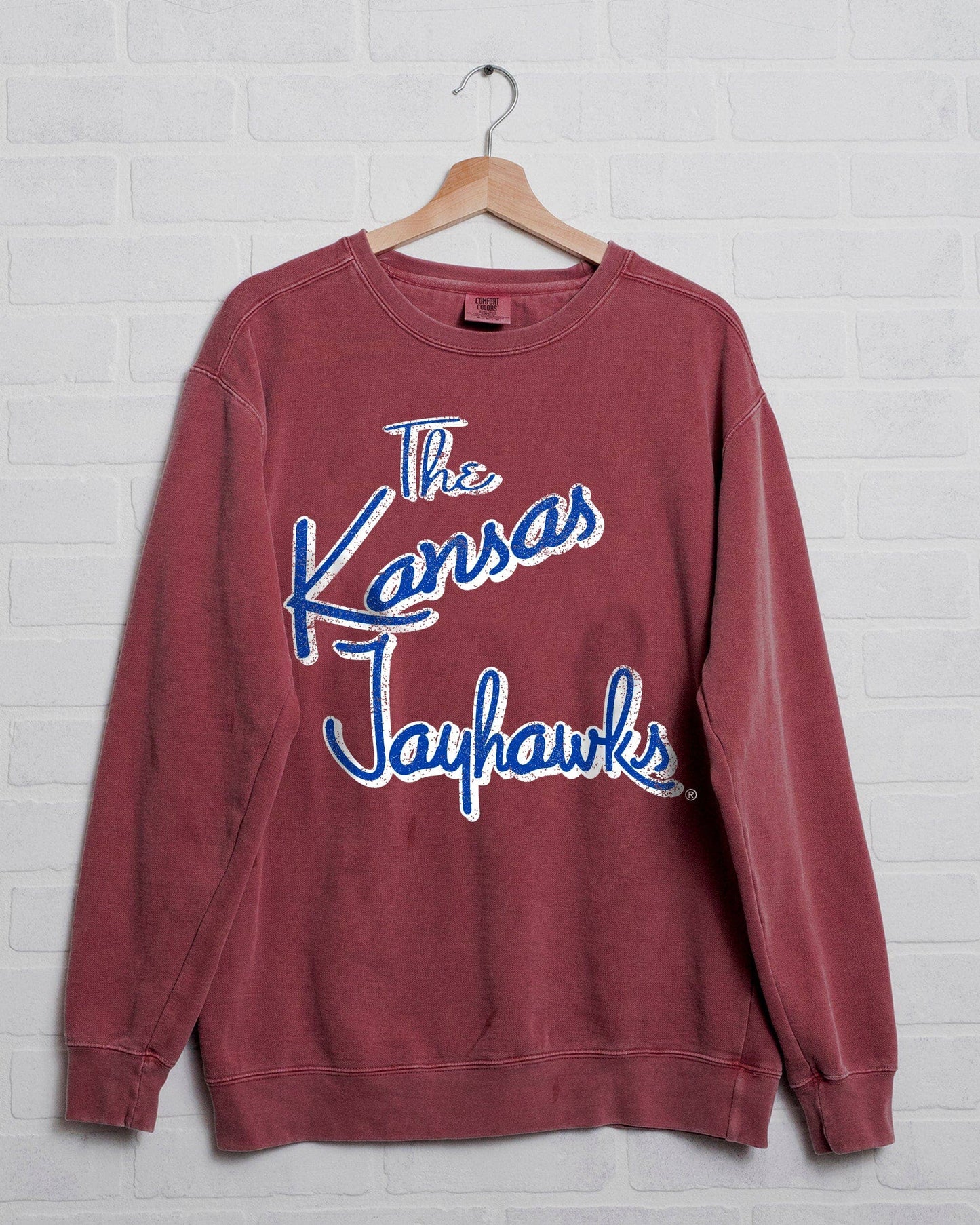 University of Kansas Jayhawks Beverly Crimson Cc Sweatshirt