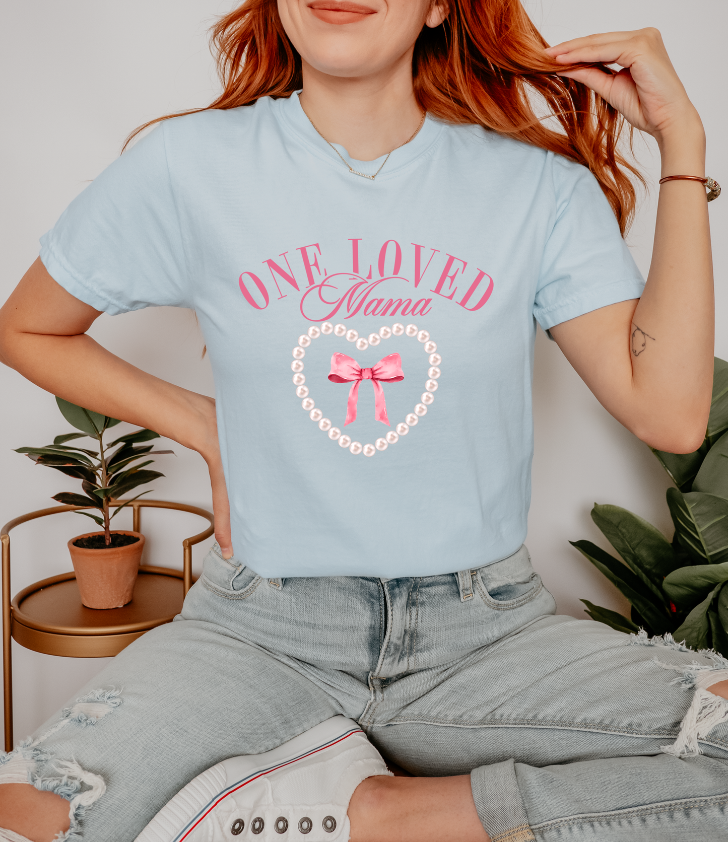 Mama Shirt, Pearls, Bows, Coquette, Trendy, Gift For Mom