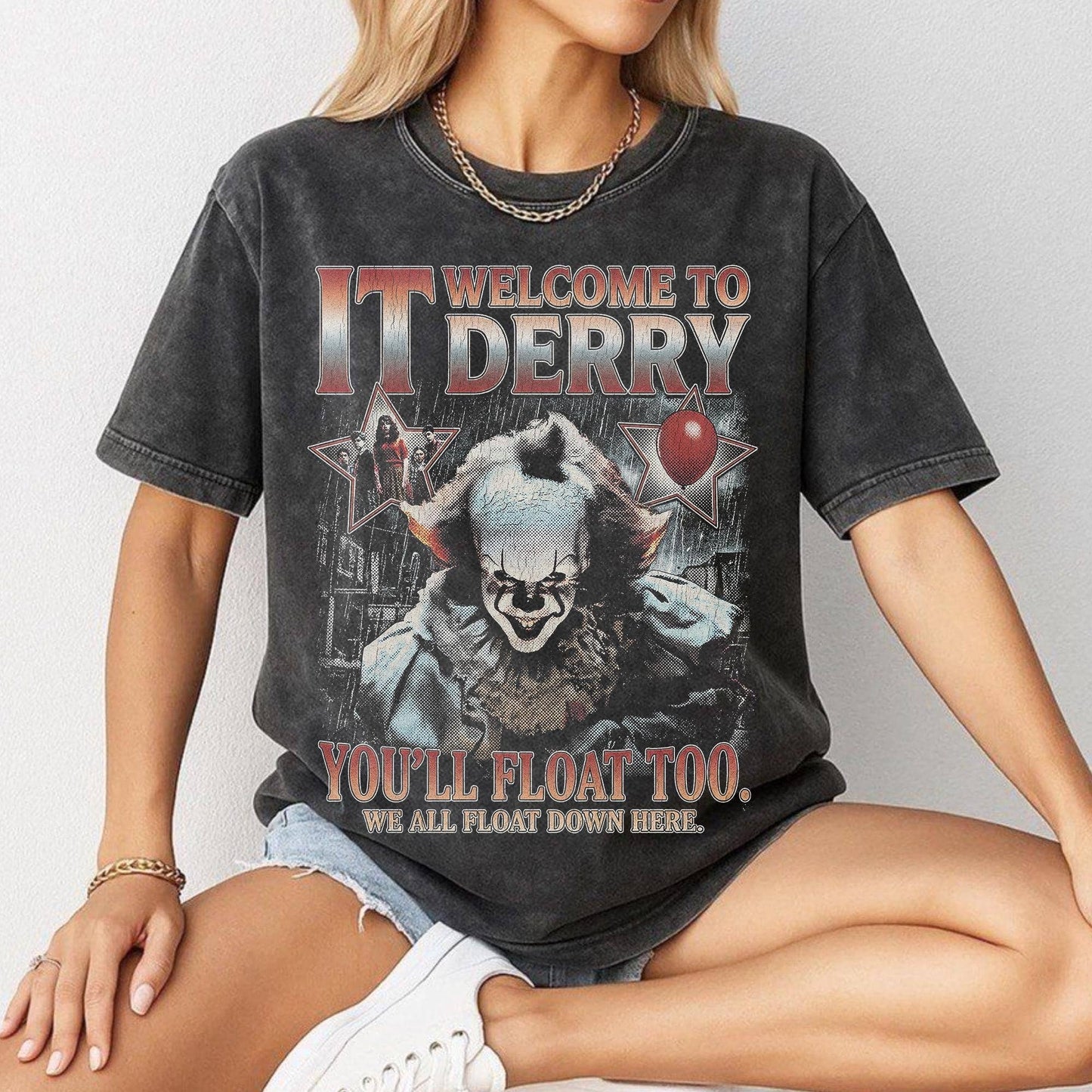 Pennywise Welcome To Derry Horror Movie Tee