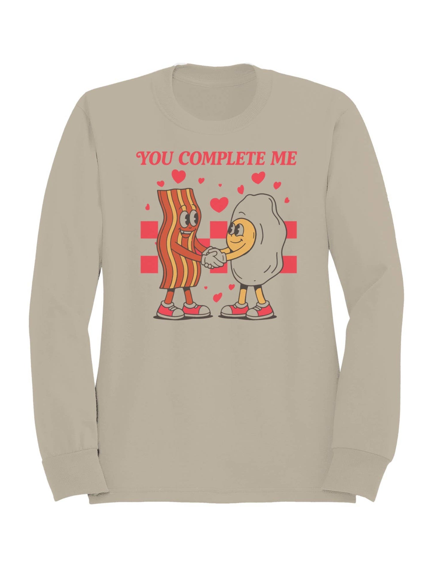 You Complete Me: Bacon & Coffee Love Women's Sweatshirt