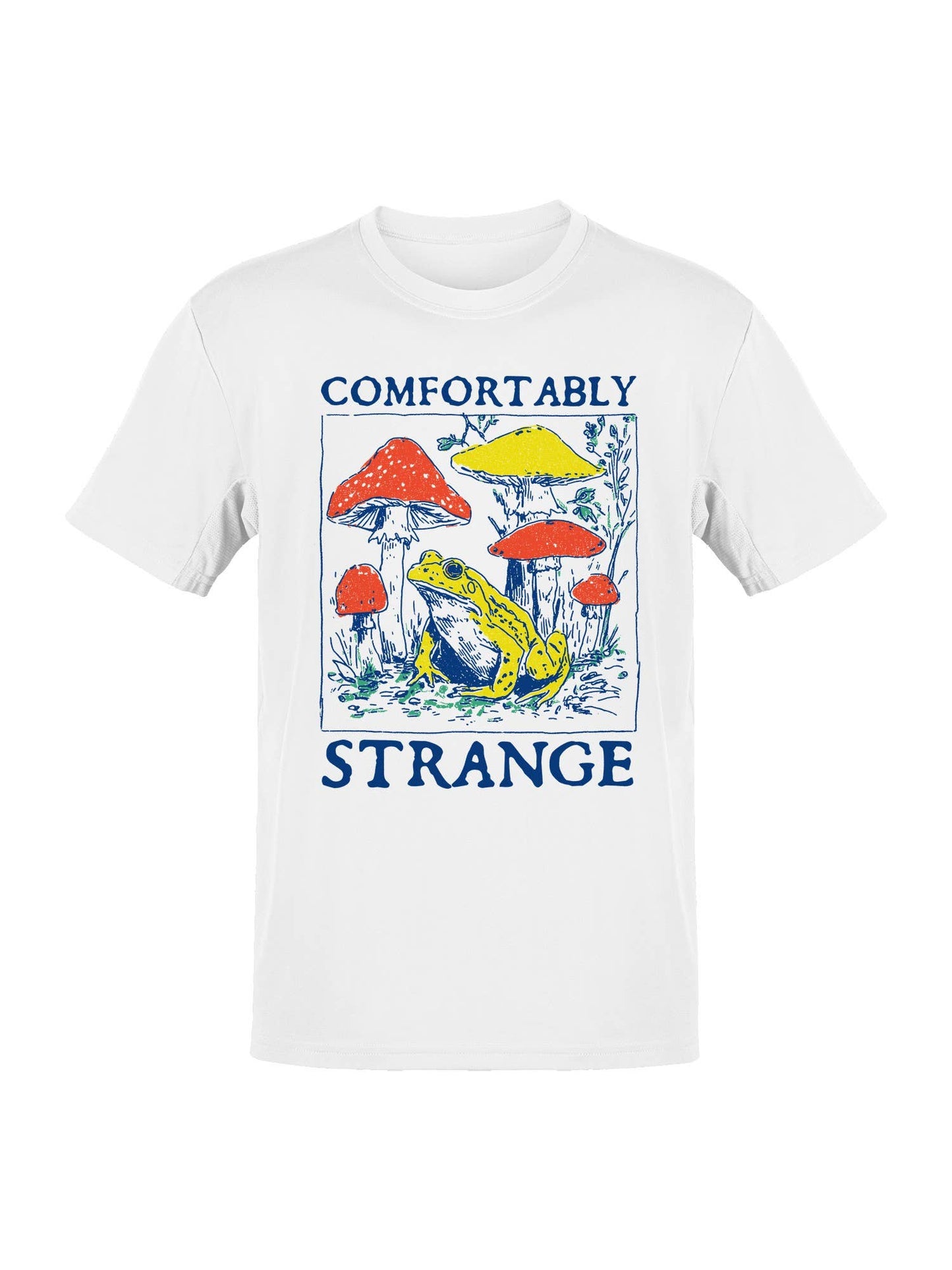 Comfortably Strange Frog Art Men's T-Shirt
