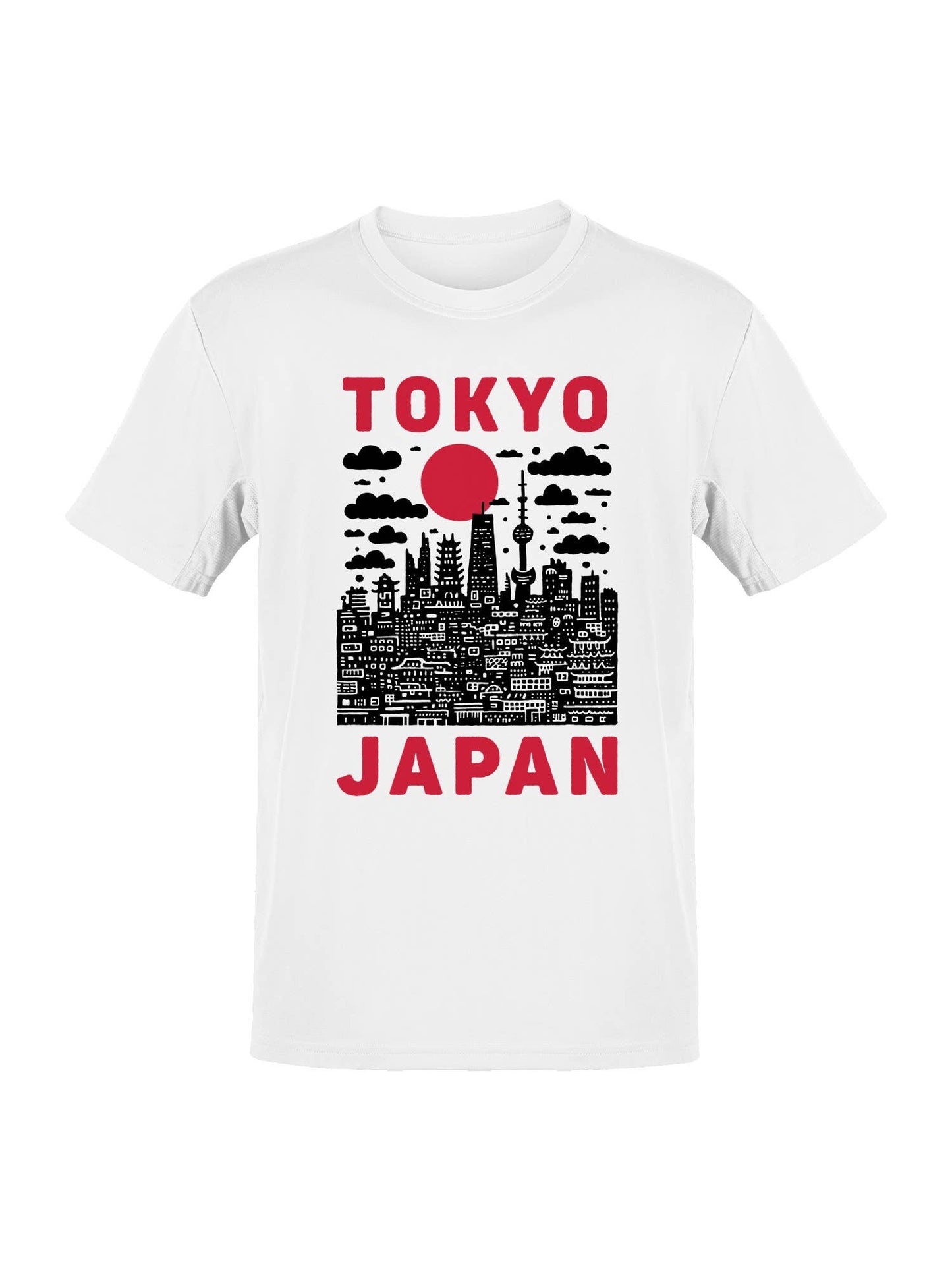 Tokyo Japan Grunge Skyline Art Men's T-Shirt