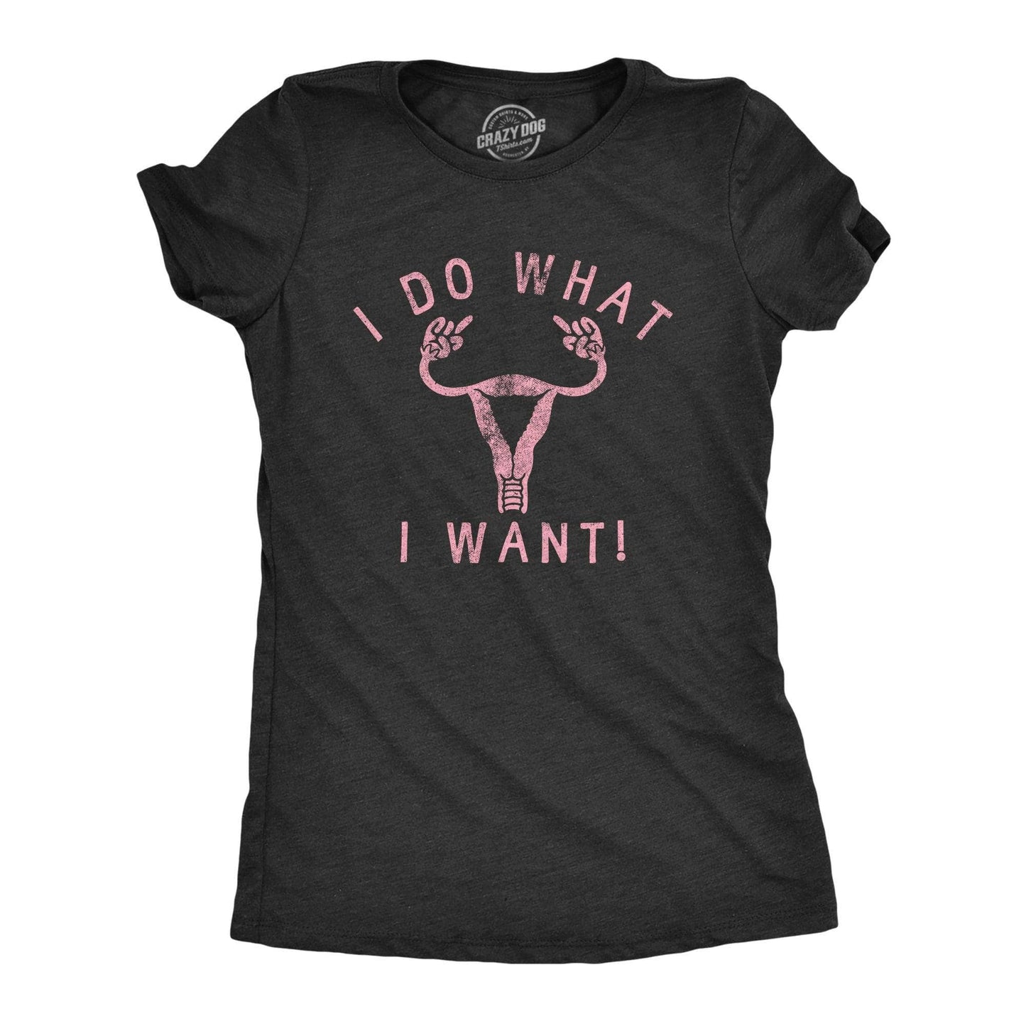 I Do What I Want Women's Tshirt Political Graphic Tee