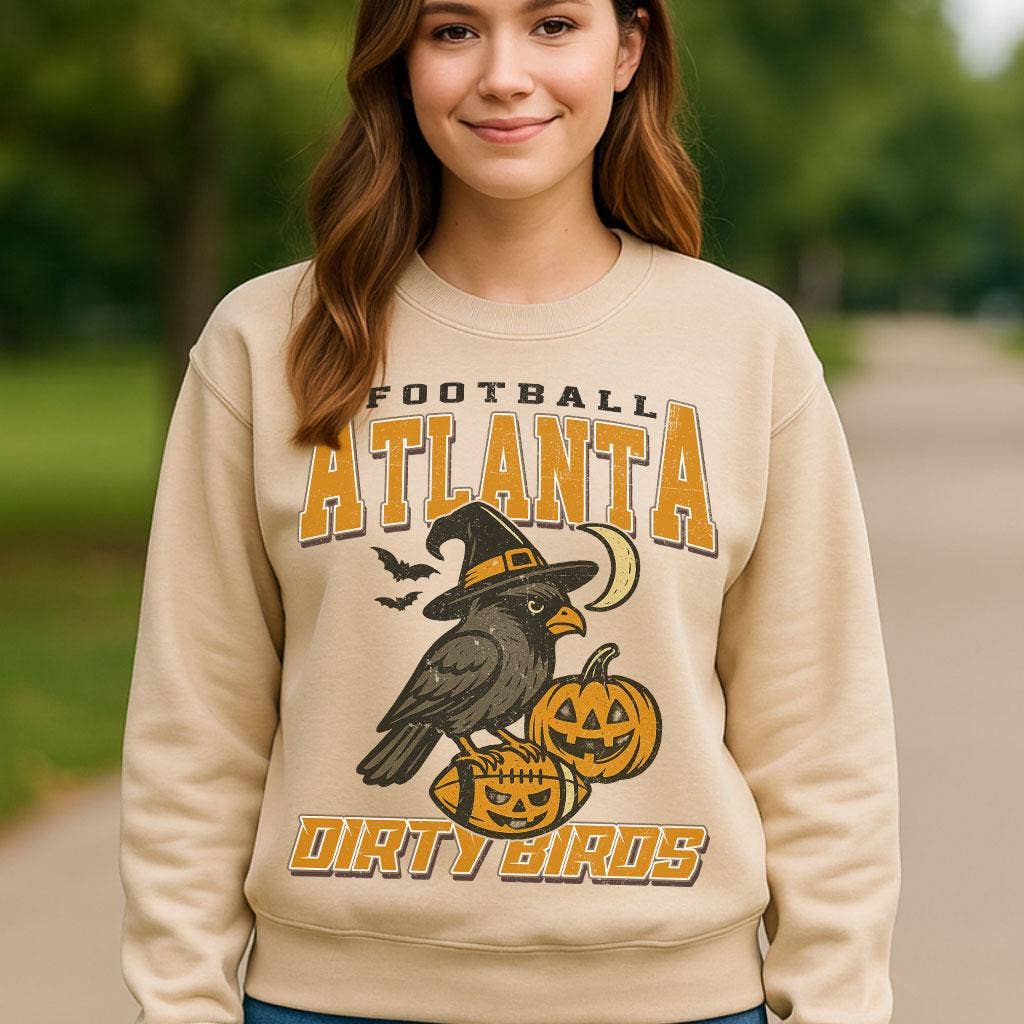 Atlanta Spooky Crow Pumpkin Football Shirt