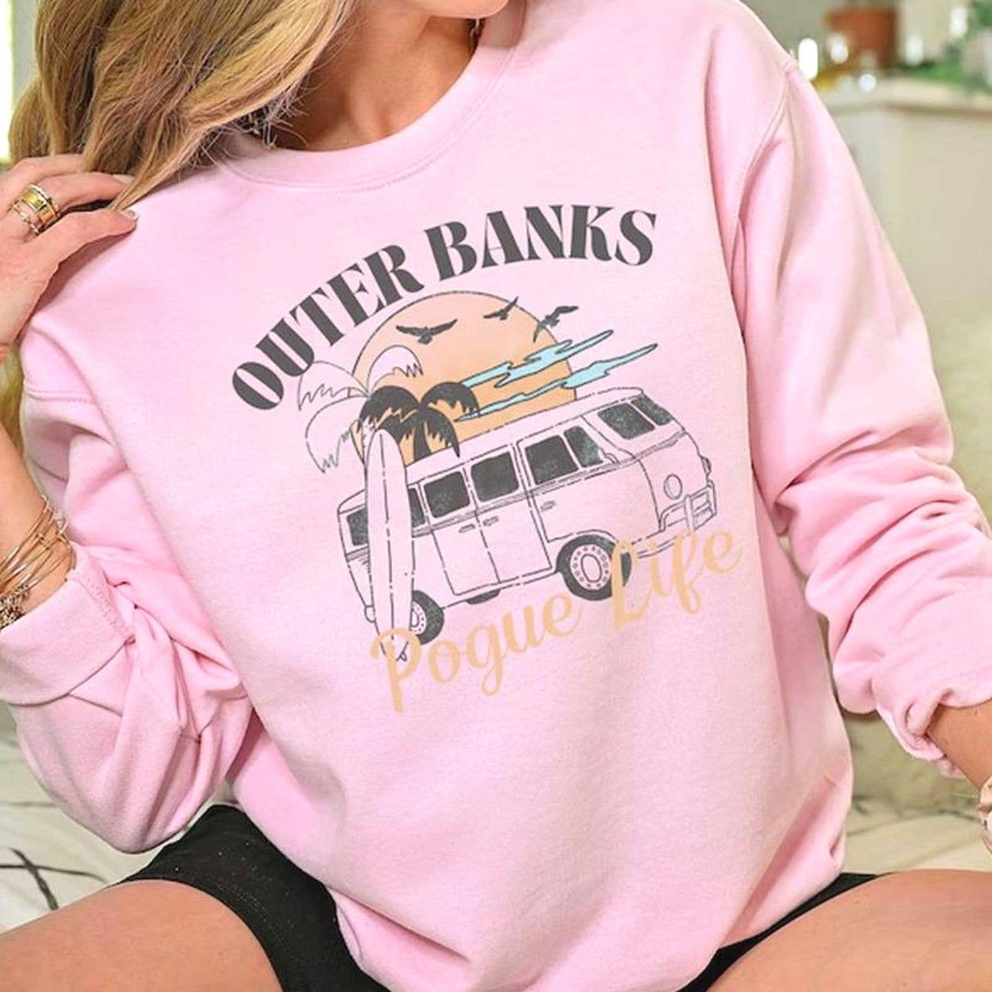 Pogue Life Outer Banks Sweatshirt - Obx Beach Graphic Tee