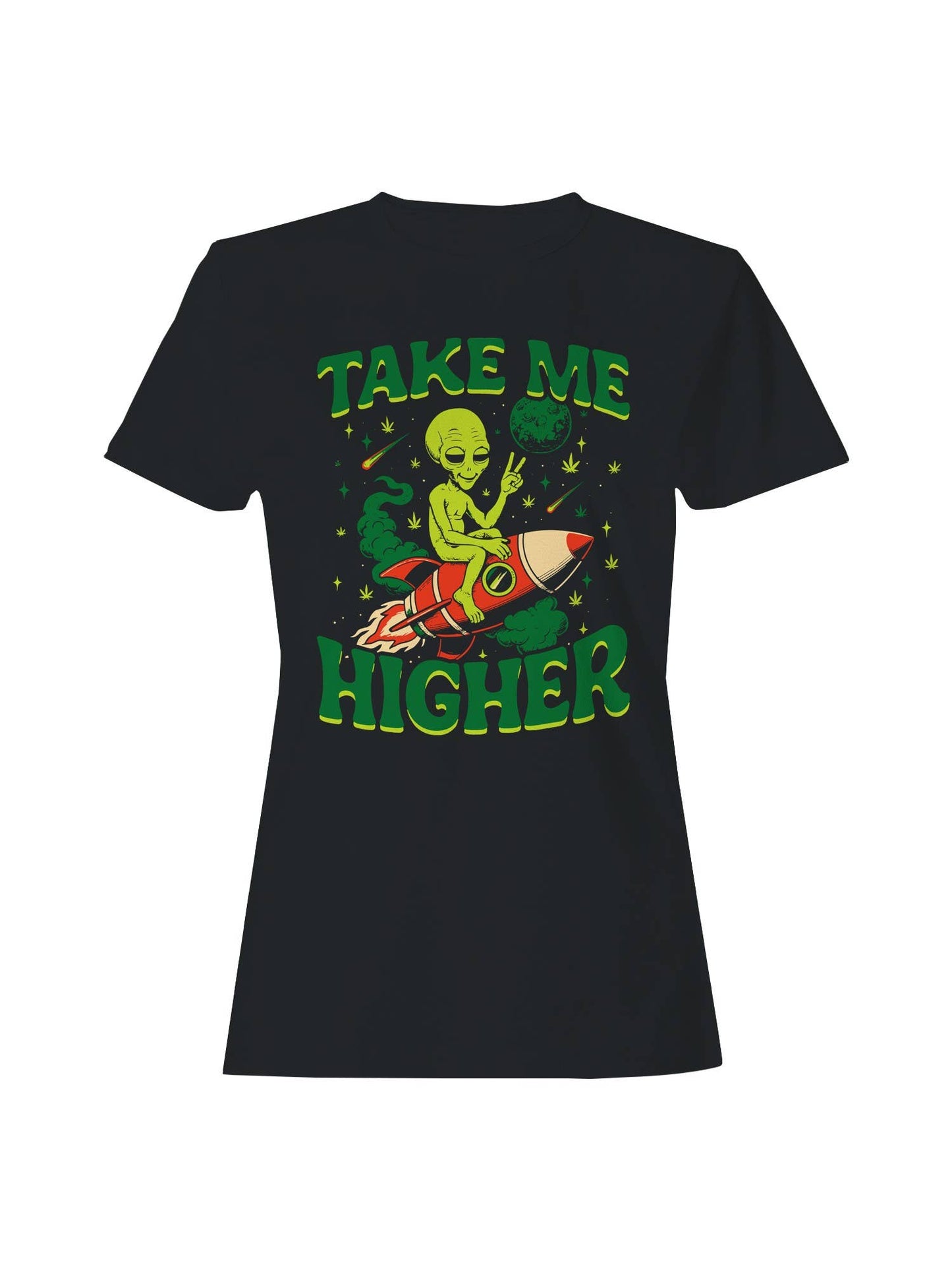 Alien Rocket Adventure Design Women's T-Shirt