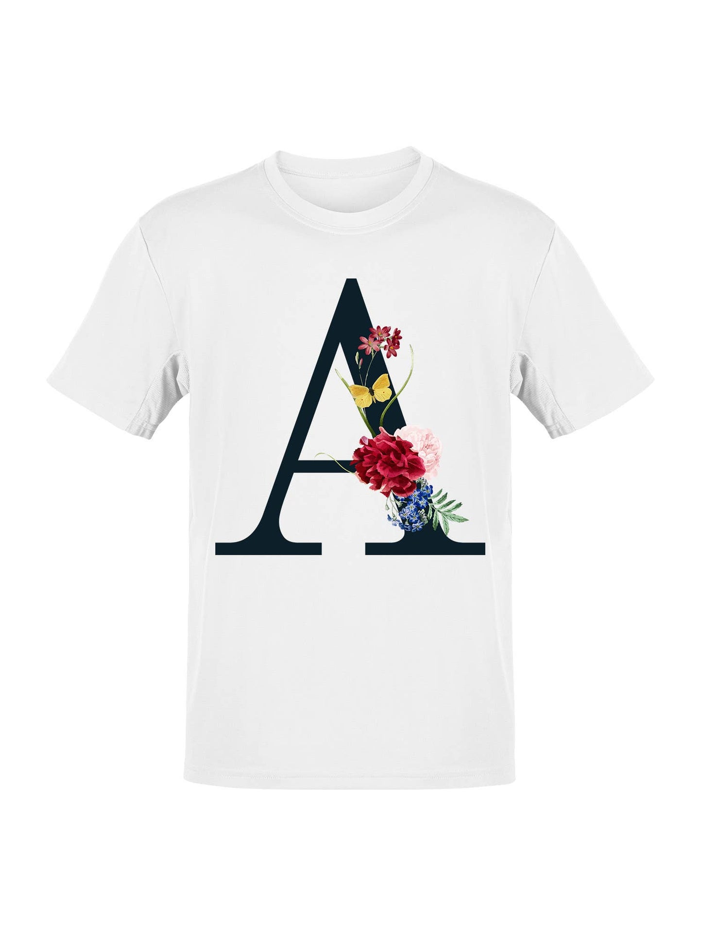 Floral Elegance of the Letter A Women's T-Shirt