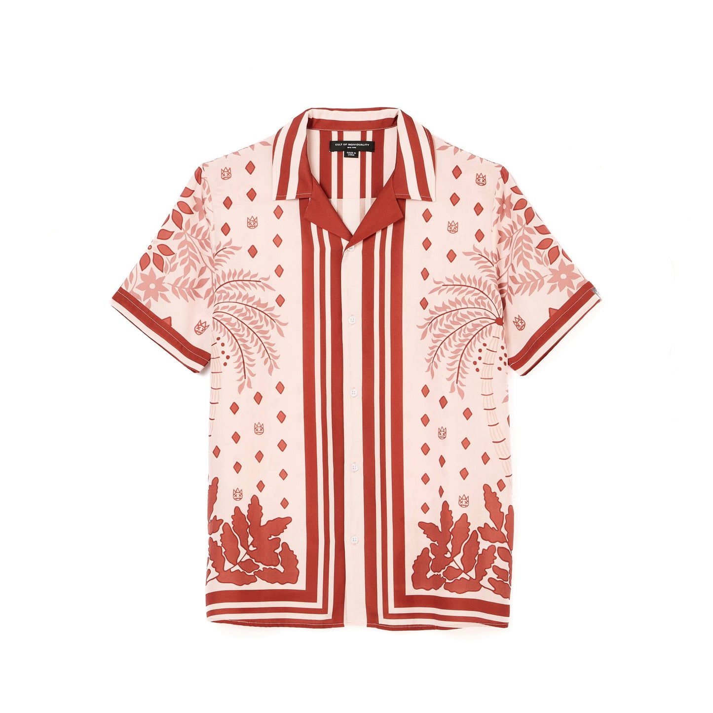Cult's Cuban Short Sleeve Woven Shirt in Retro