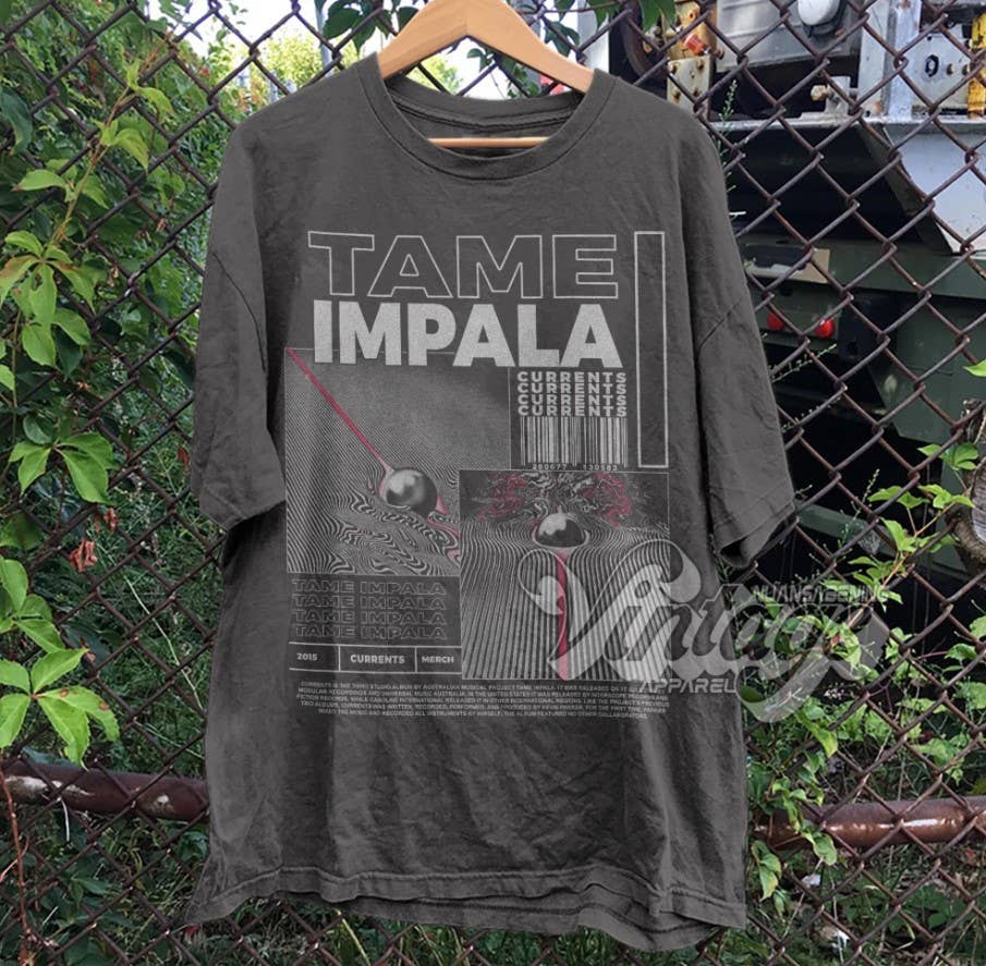 Tame Impala Vintage Bootleg Tee - Currents Graphic Shirt
