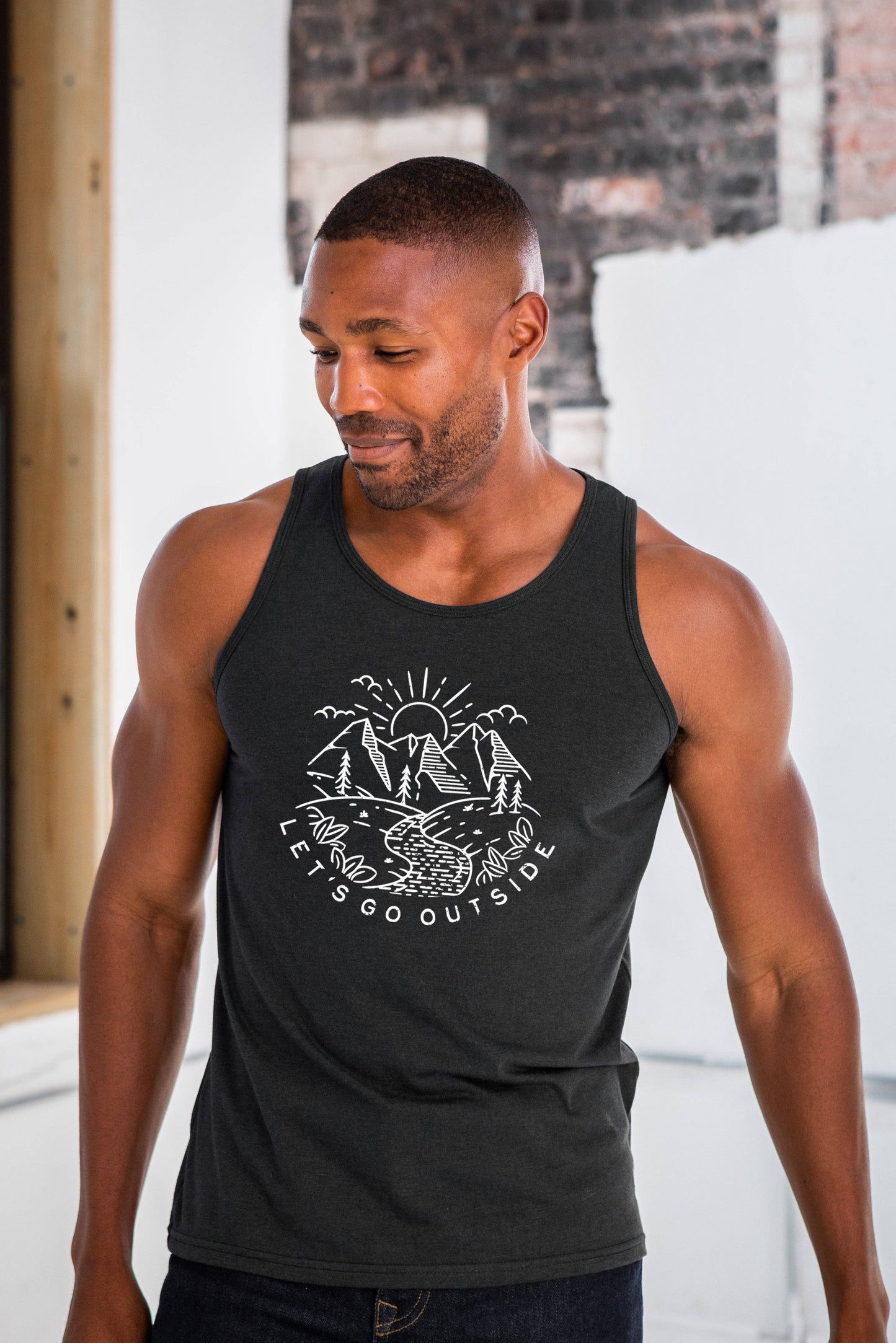 Lets Go Outside Unisex Graphic Tee Tank