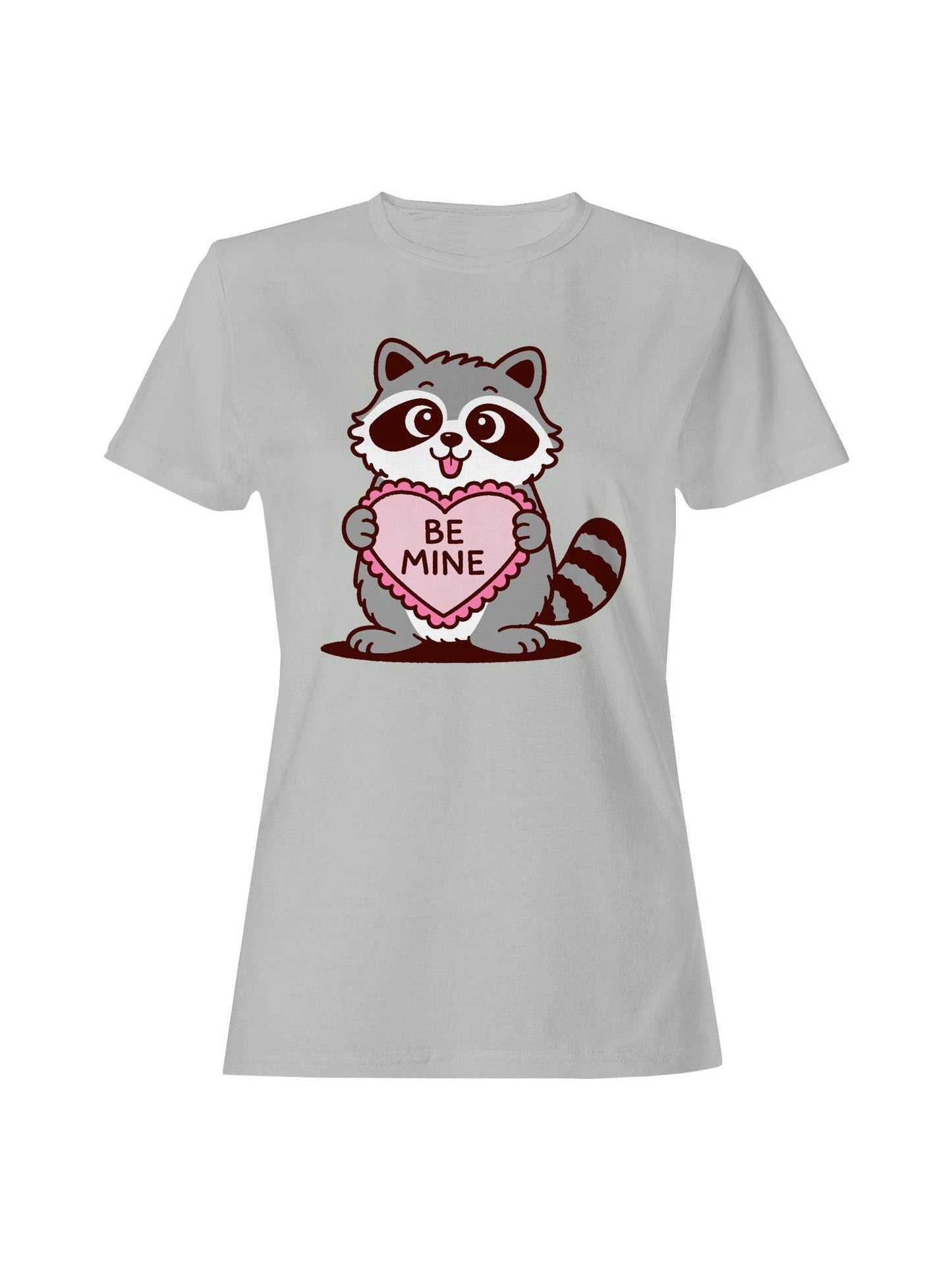 Raccoon Be Mine Valentine Design Women's T-Shirt