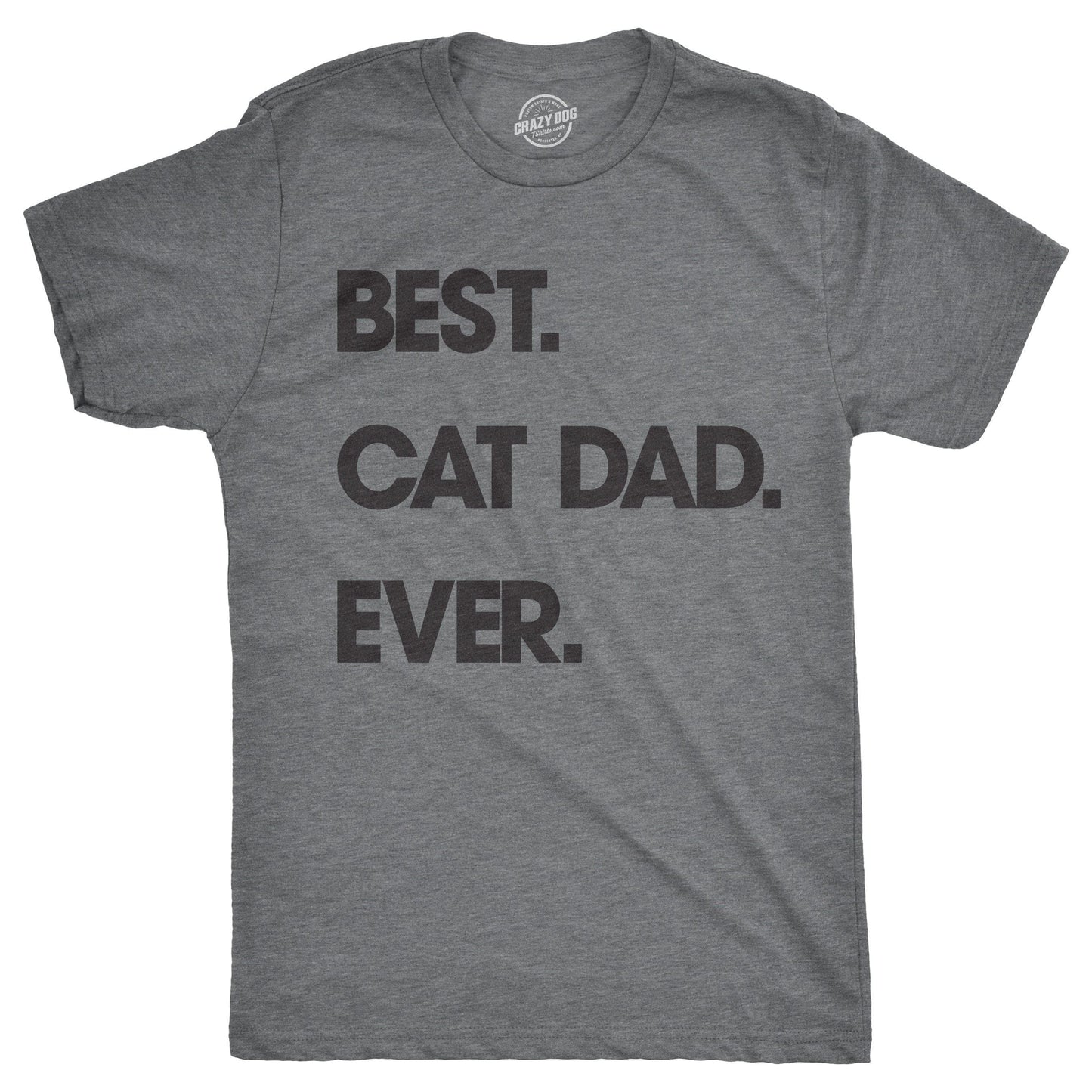 Best Cat Dad Ever Men's Tshirt Father's Day Graphic Tee