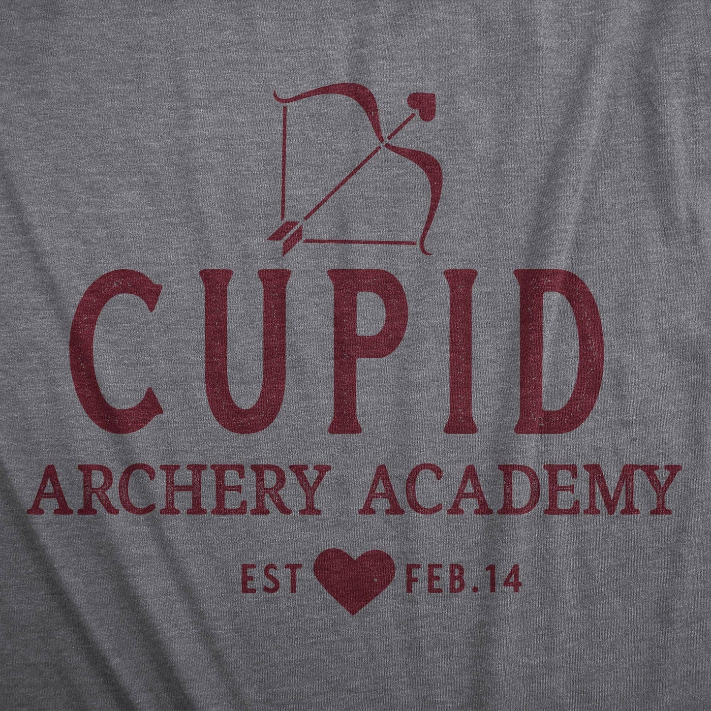 Cupid Archery Academy Men's Tshirt Valentine's Day Graphic