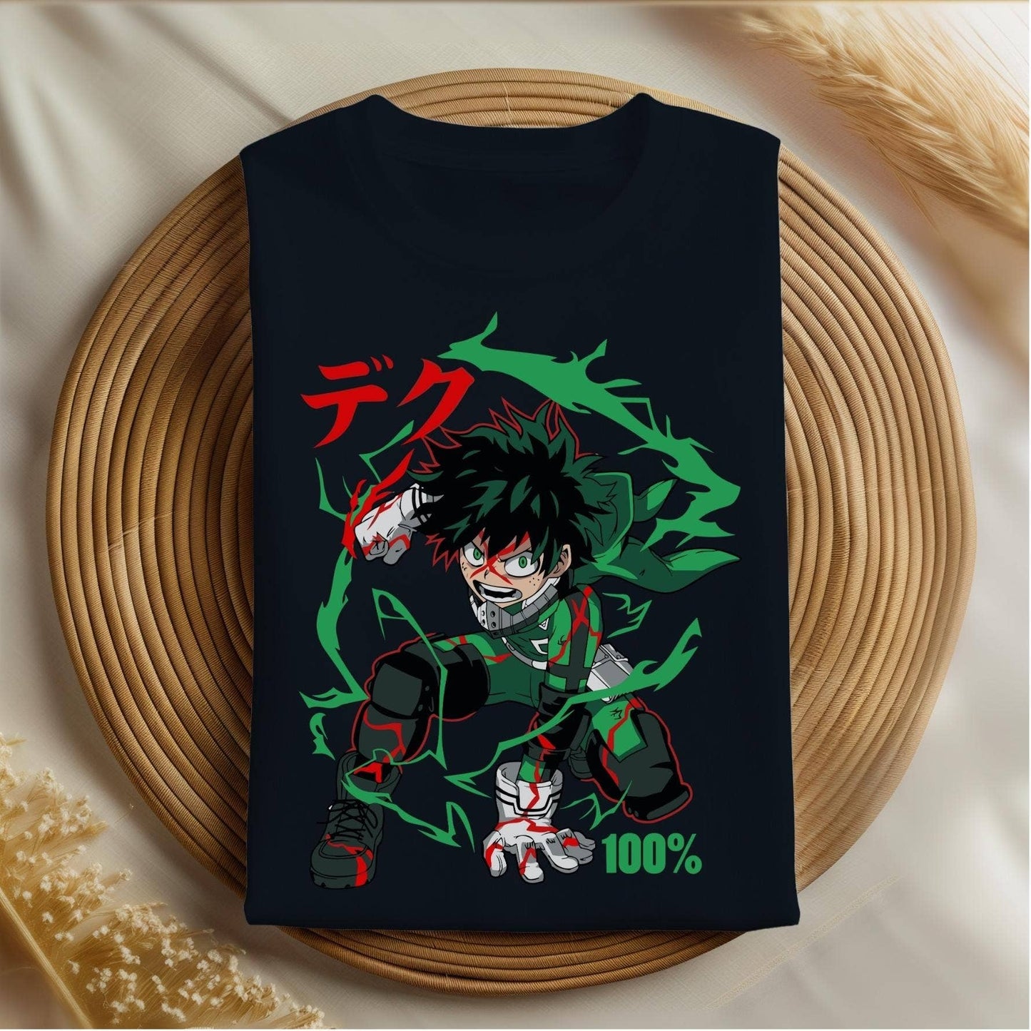 Mha Deku Might Graphic Tee – Anime Gift, Harajuku Crewneck