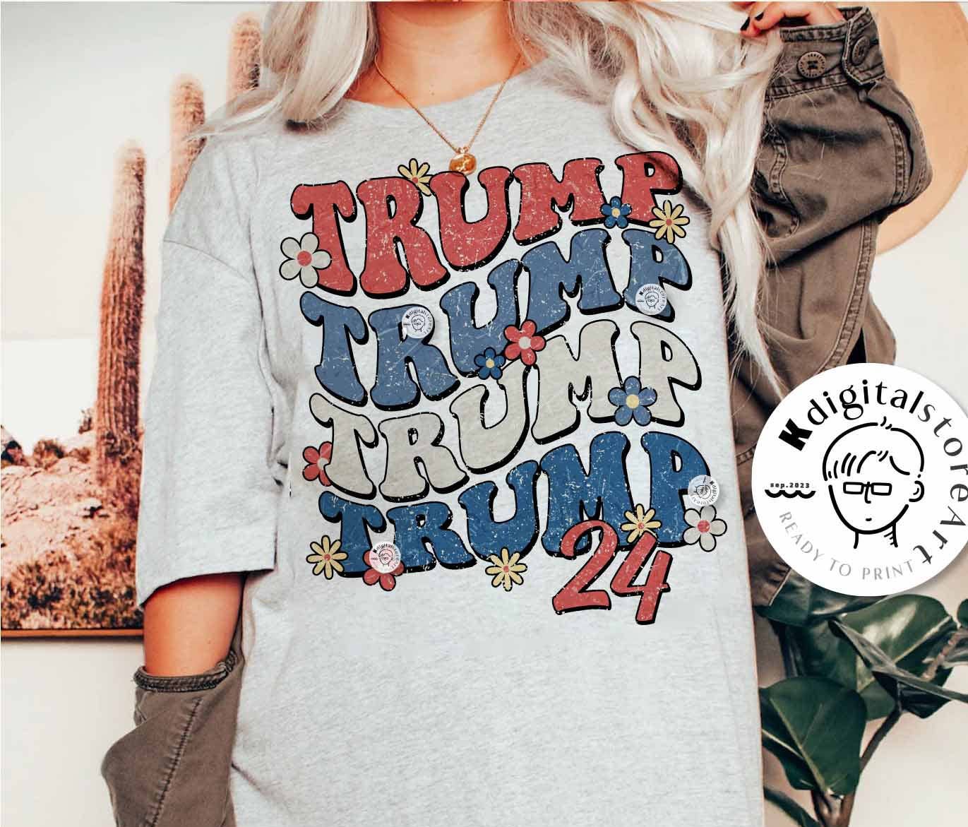 Retro Trump 2024 President Varsity Shirt Make America Great