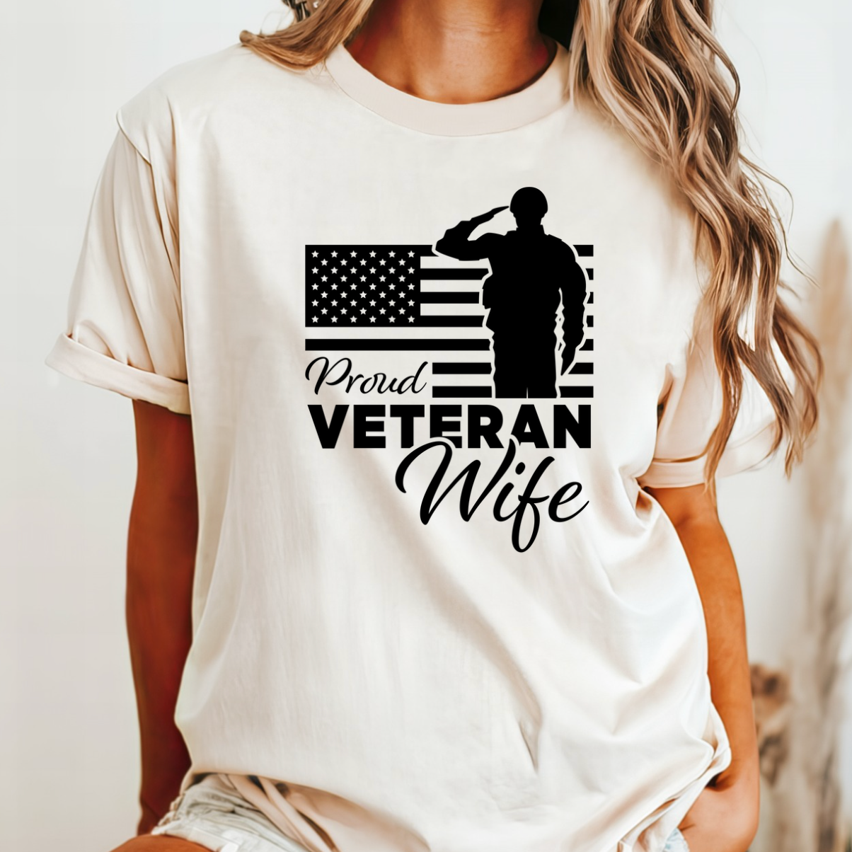 Proud Veteran Wife Tee