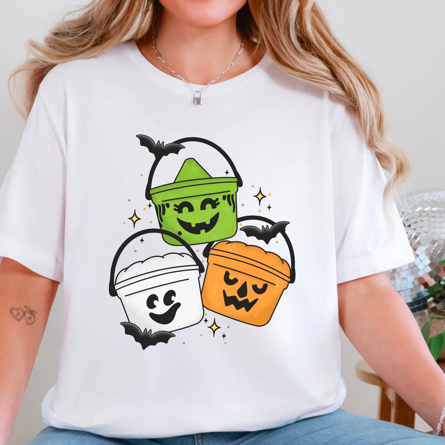 Halloween 2025 Meal Bucket Graphic Tee | Bella Canvas