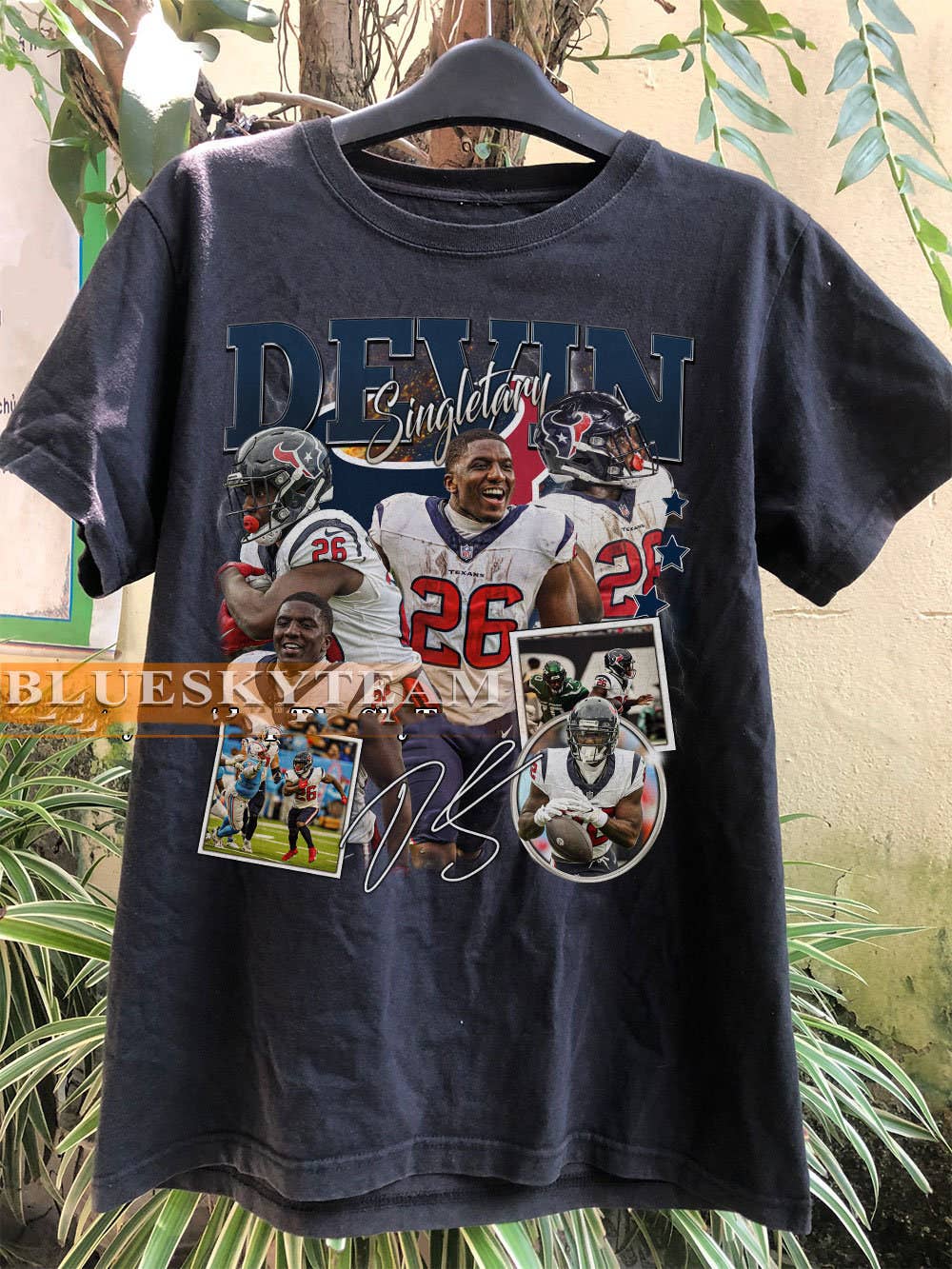Devin Singletary 90s Vintage Bootleg Football T-Shirt Gift