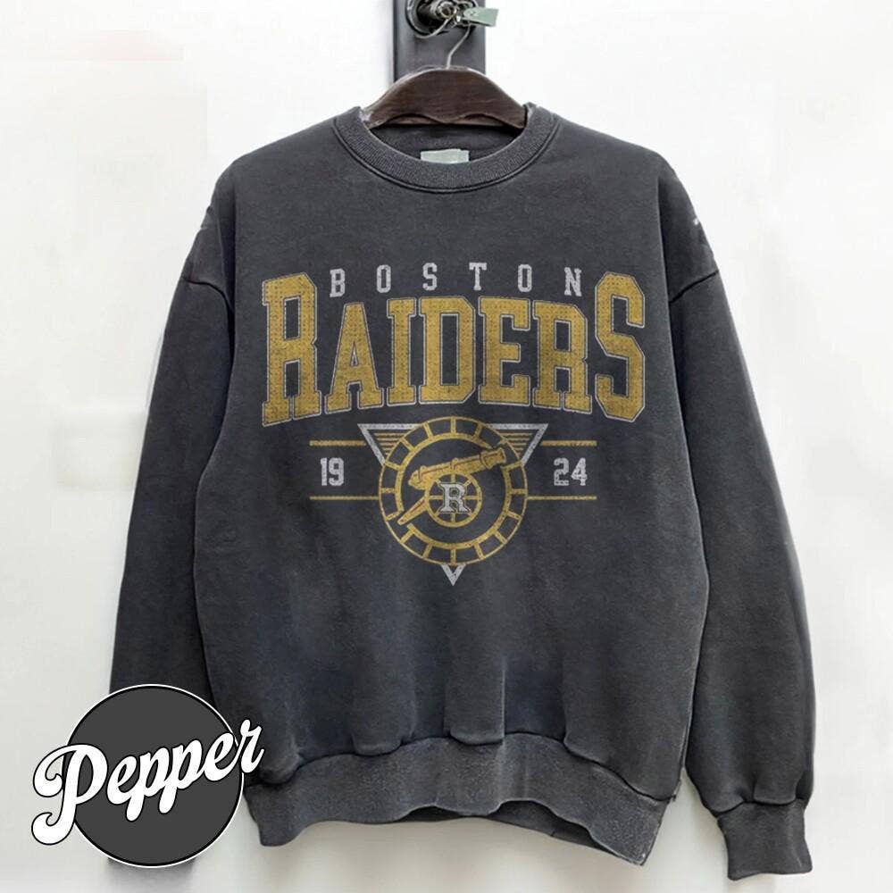 Boston Raiders Vintage Hockey Crewneck Sweatshirt