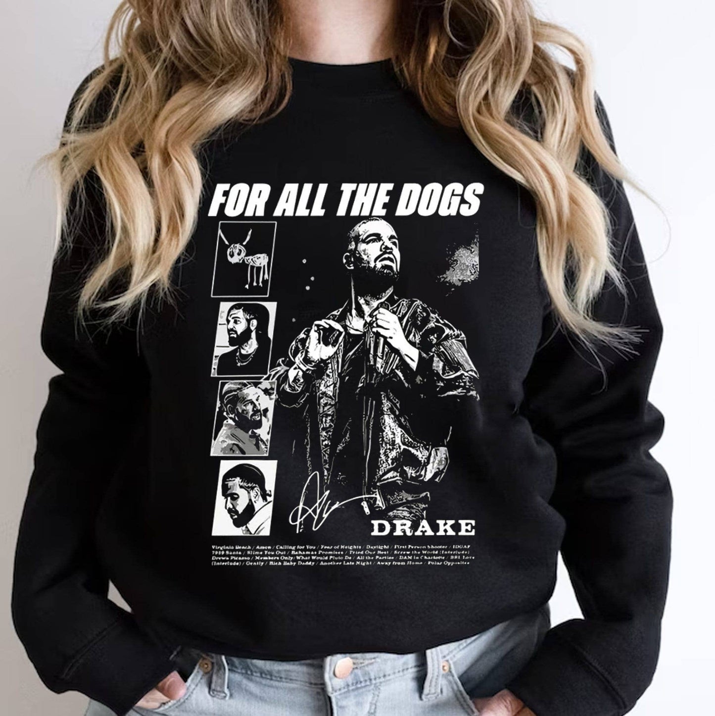 Drake 'for All the Dogs' Graphic Sweatshirt