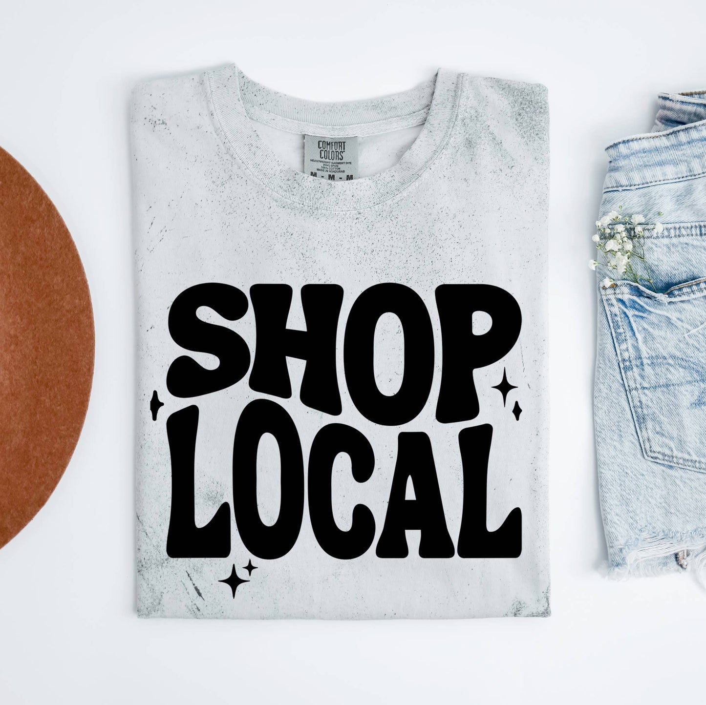 Shop Local Graphic Tee (Smoke) Shirt, Shop Small