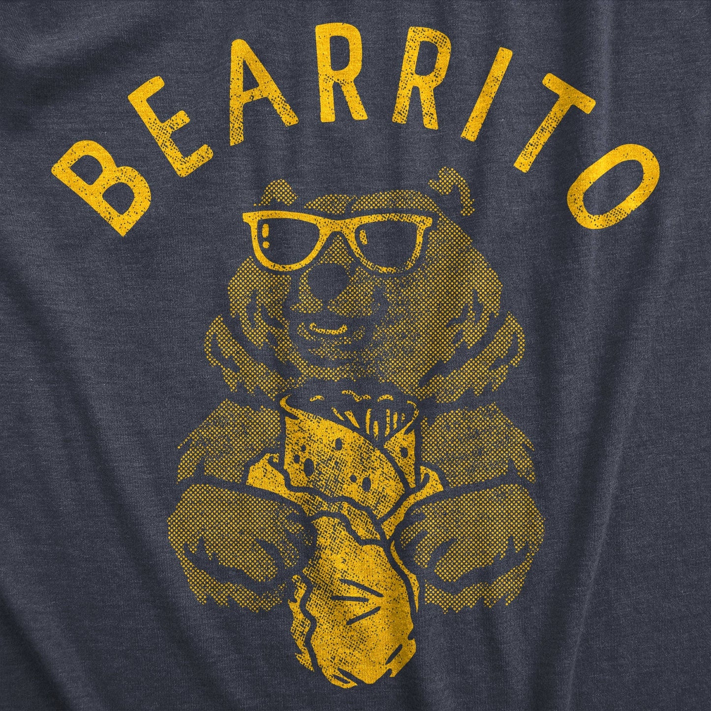 Bearrito Men's Tshirt Food Graphic Tee Western T