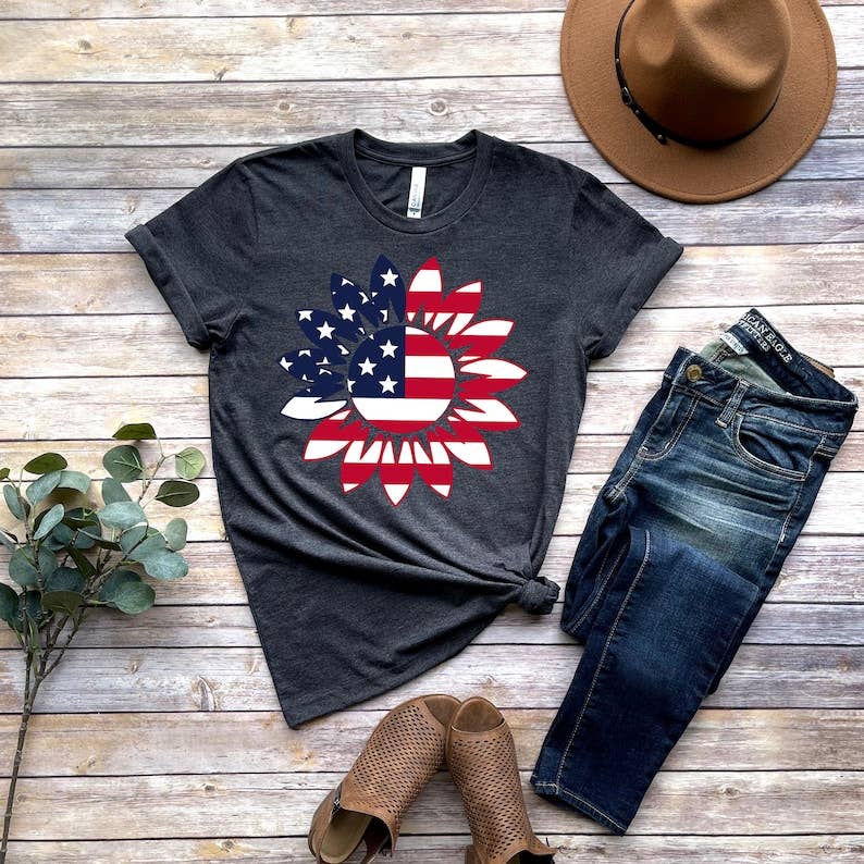 America Sunflower T-Shirt