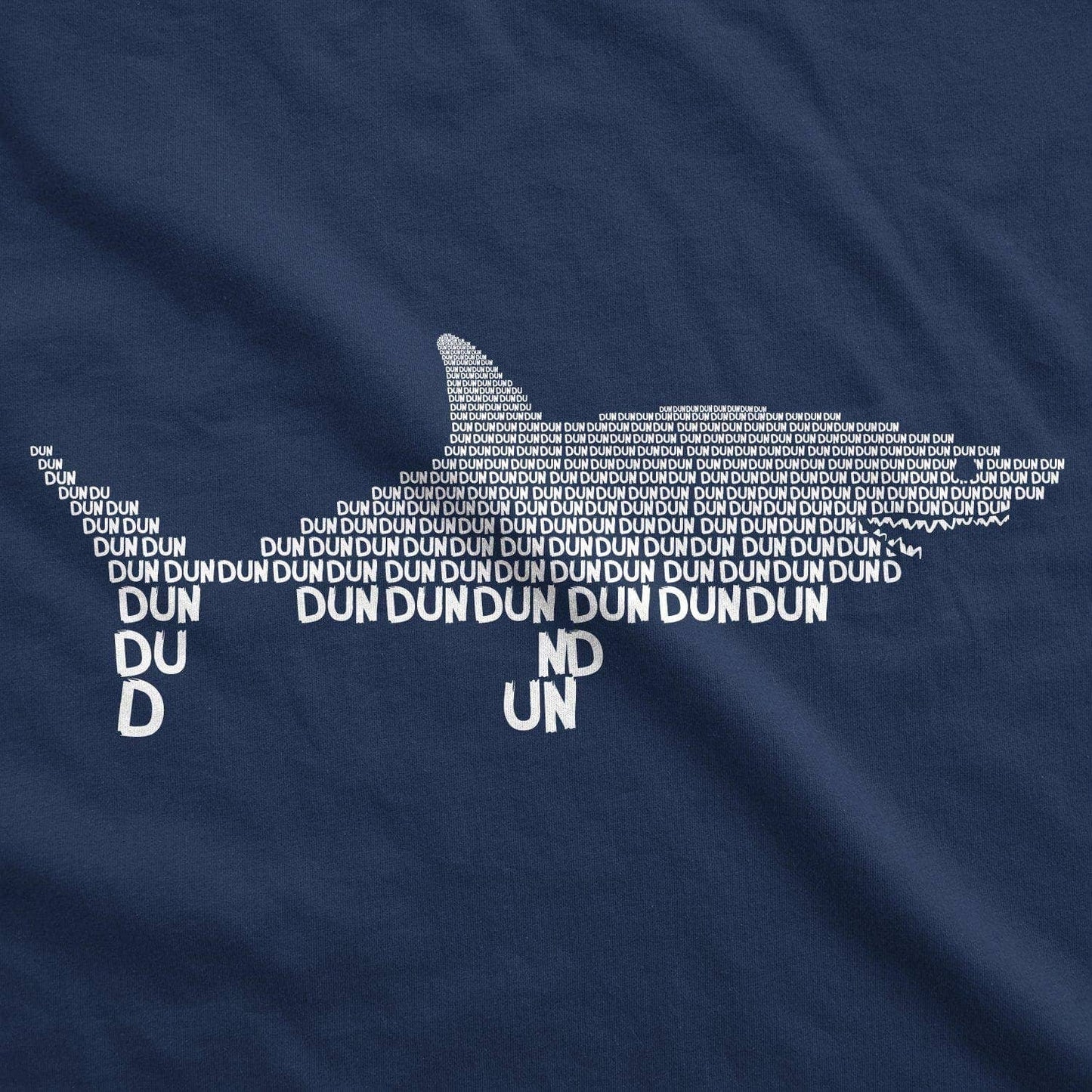 Dun Dun Dun Graphic Shark Text Funny Mens T Shirt Shark Week