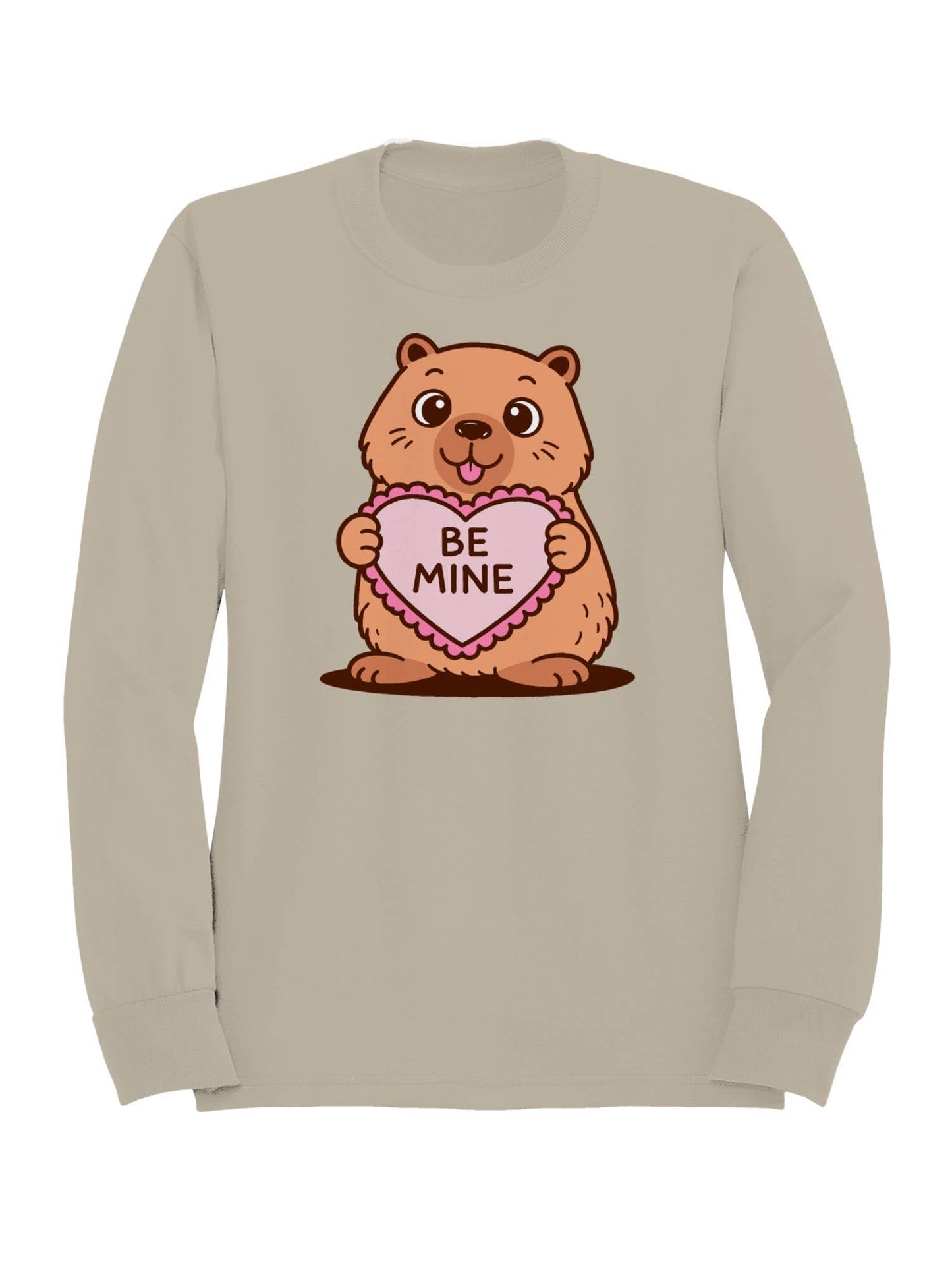 Adorable Wombat Valentine Design Women's Sweatshirt