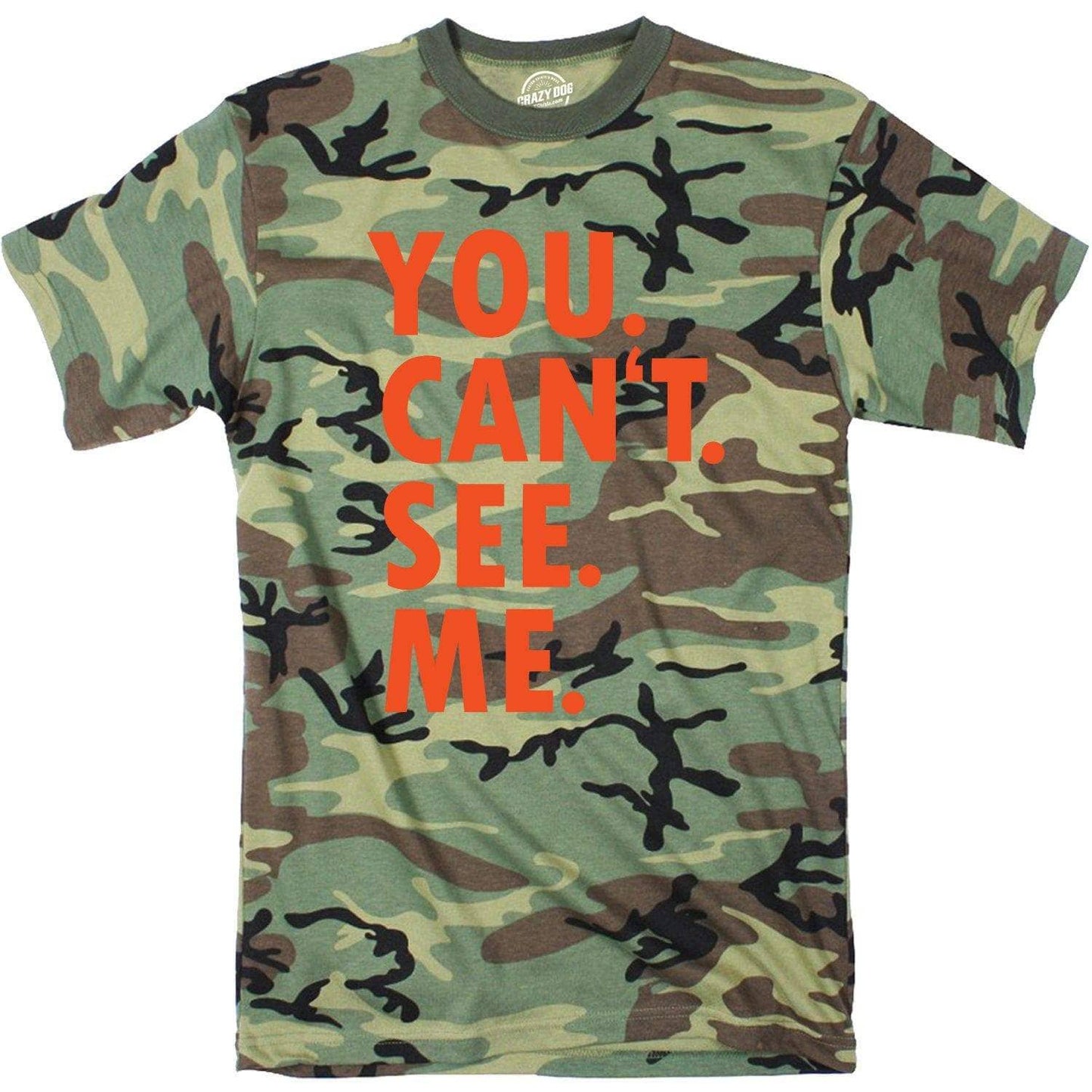 You. Can't. See. Me. Men's Tshirt Sarcastic Graphic Tee