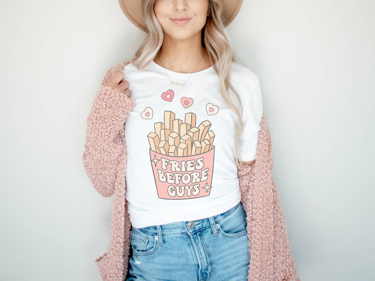 Fries Before Guys | Valentines Day Graphic Tee