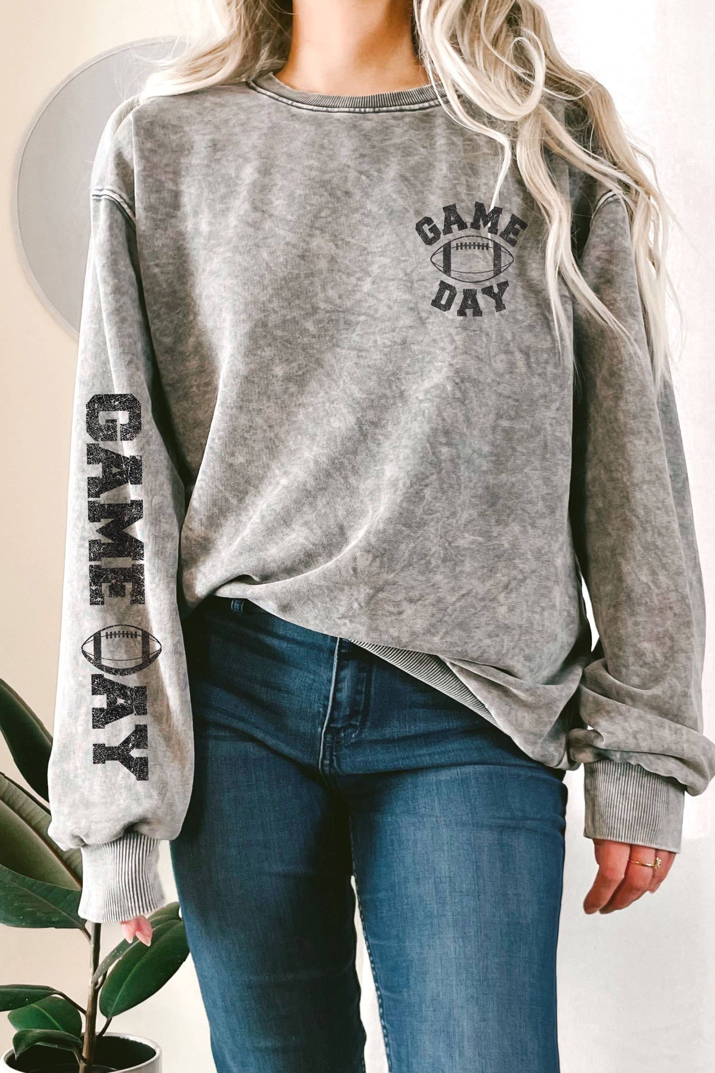 Game Day Puff Mineral Graphix Terry Sweatshirt