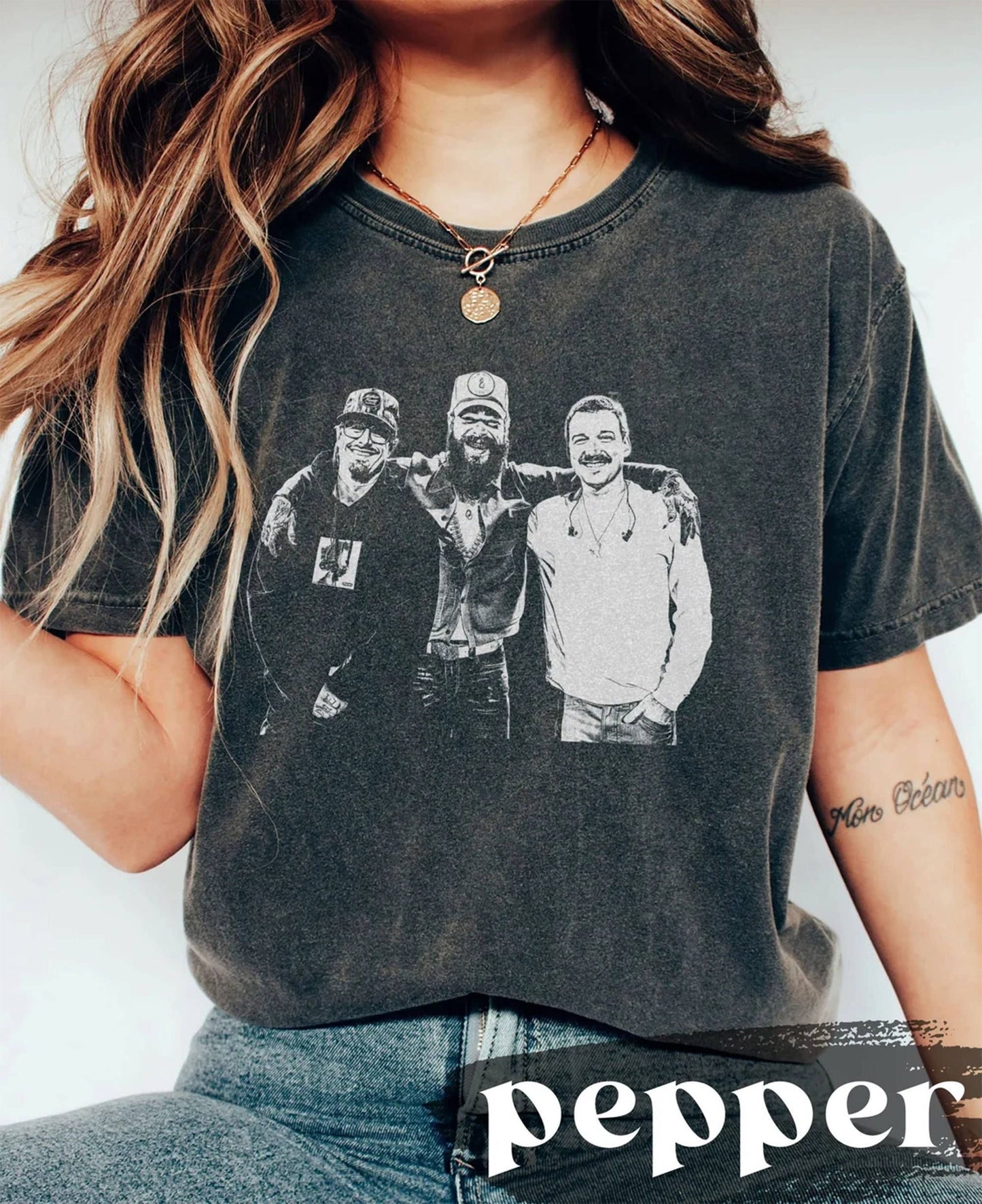 Posty Wallen 'i Had Some Help' Country Music Tee