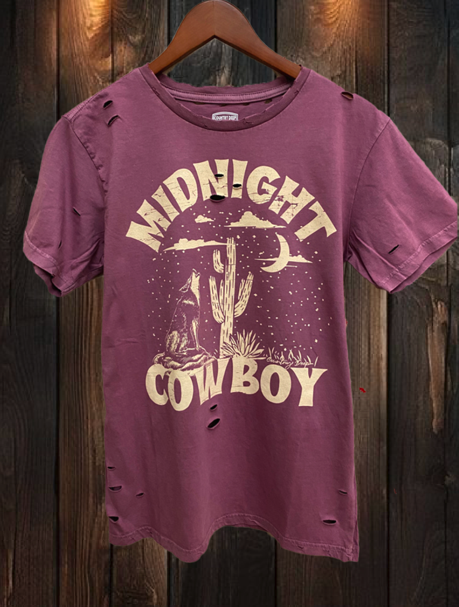 Midnight Cowboy Unisex Distressed T-Shirt