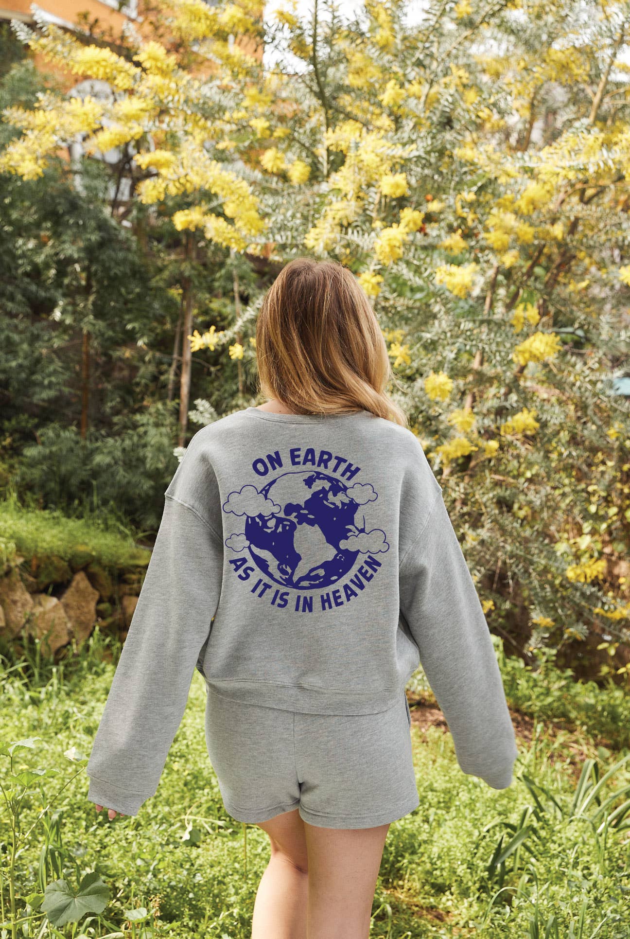 On Earth As in Heaven Mid Graphic Sweatshirt