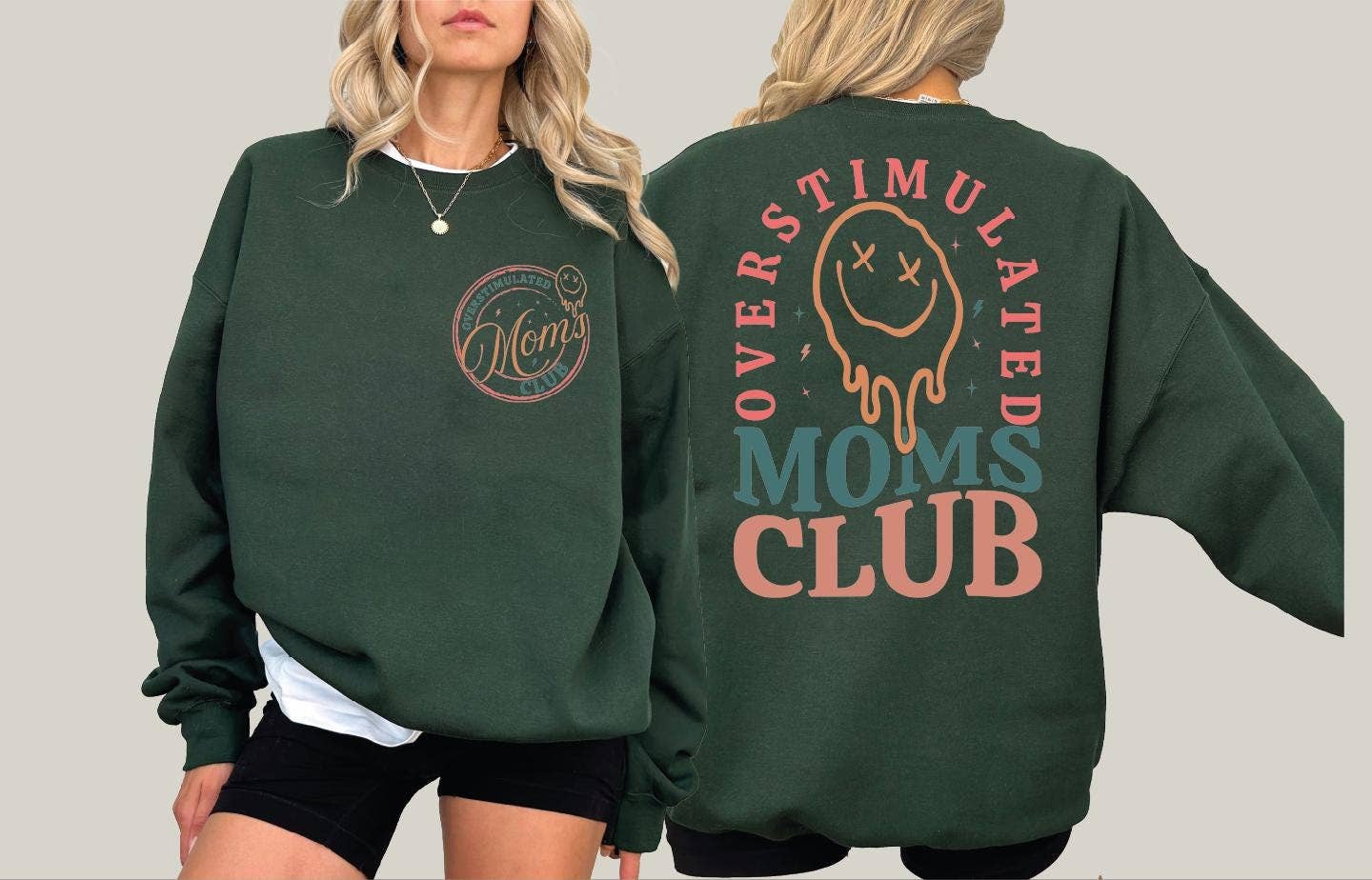 Overstimulated Mom Life Sweatshirt & Hoodie