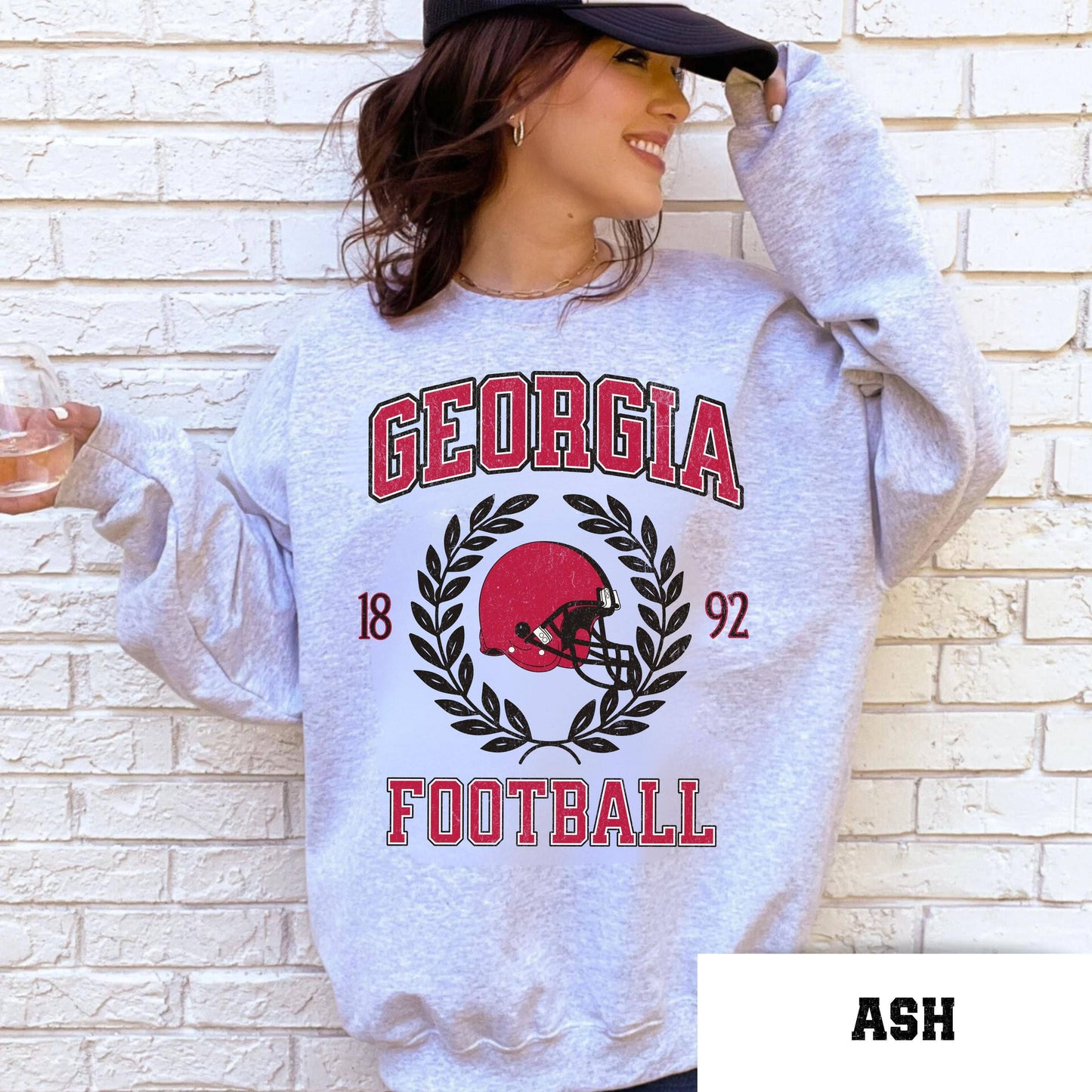 Georgia Football Sweatshirt College Game Day Varsity