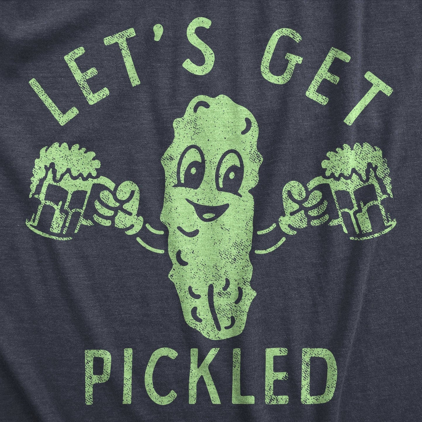 Lets Get Pickled Men's Tshirt Drinking Graphic Tee Western T