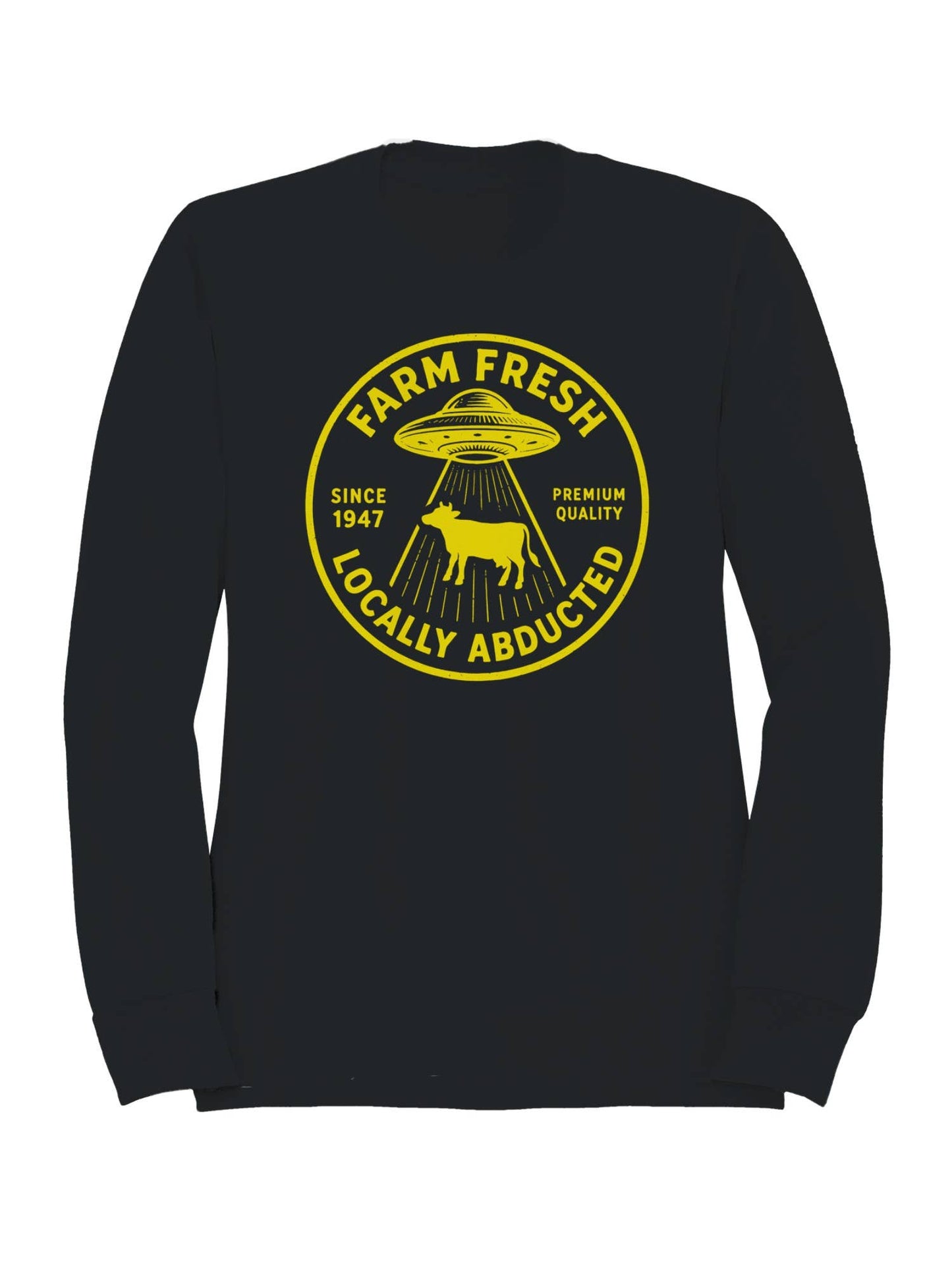 Locally Abducted Farm Fresh Design Men's Sweatshirt