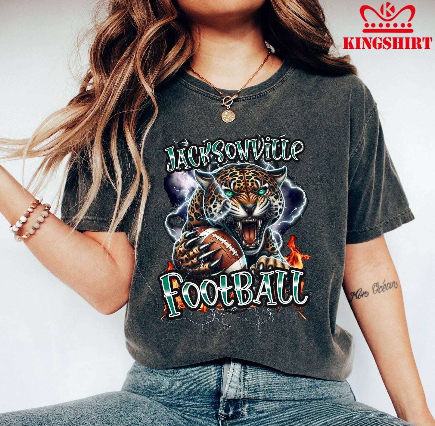 Unique Jacksonville Football Team Logo Sublimation Shirt