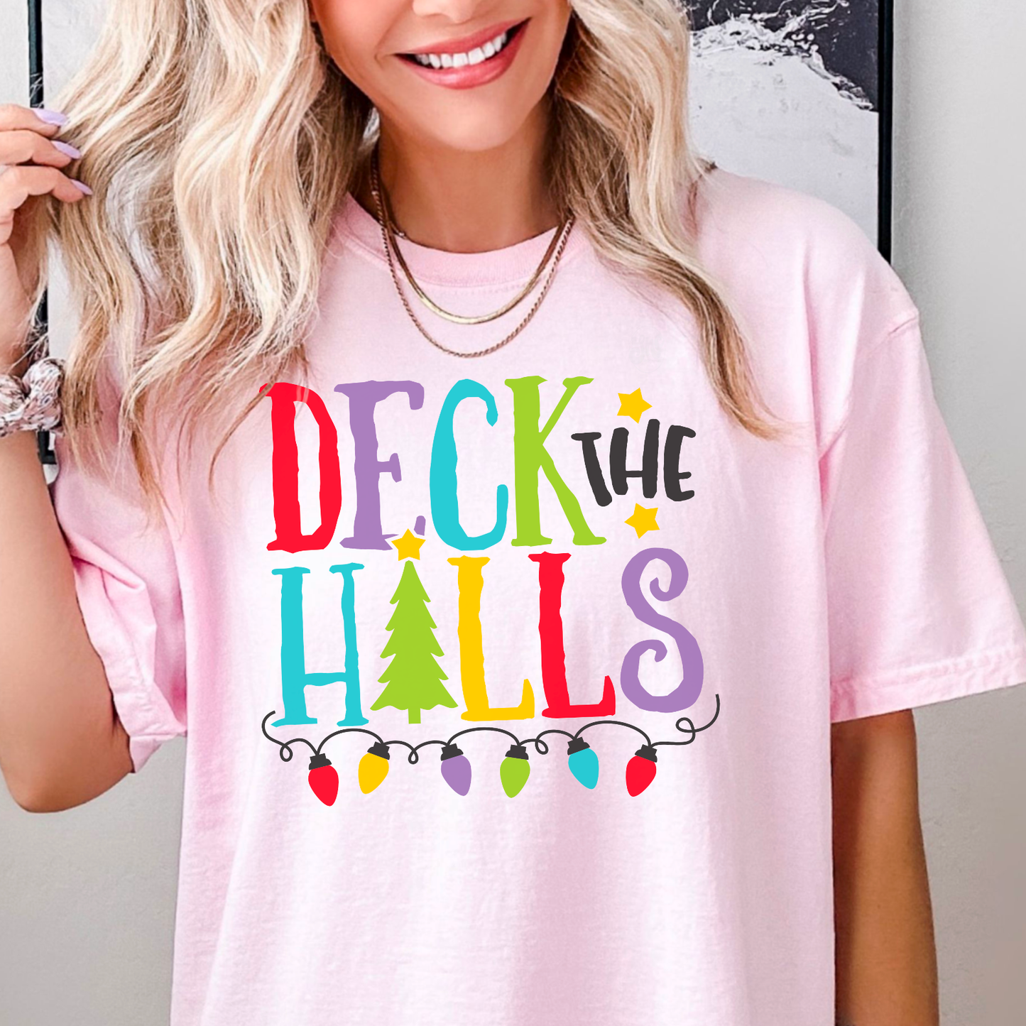 Deck the Halls Christmas Graphic Tee
